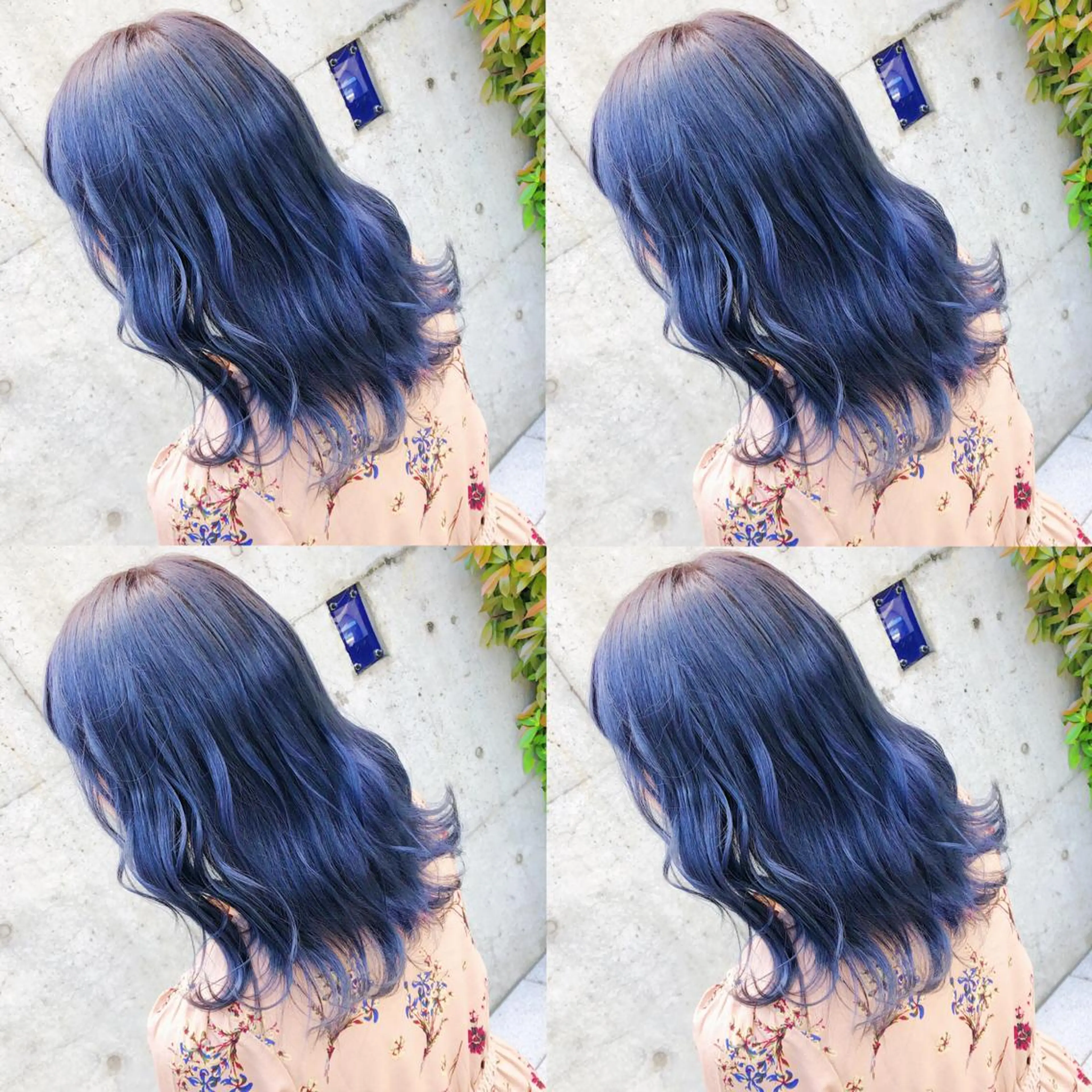 ロング カラー ヘアアレンジ メンズ キッズ ヘアカラー トリートメント ヘアセット 💟Chloe原宿店 🩶ハイトーンのヘアスタイル