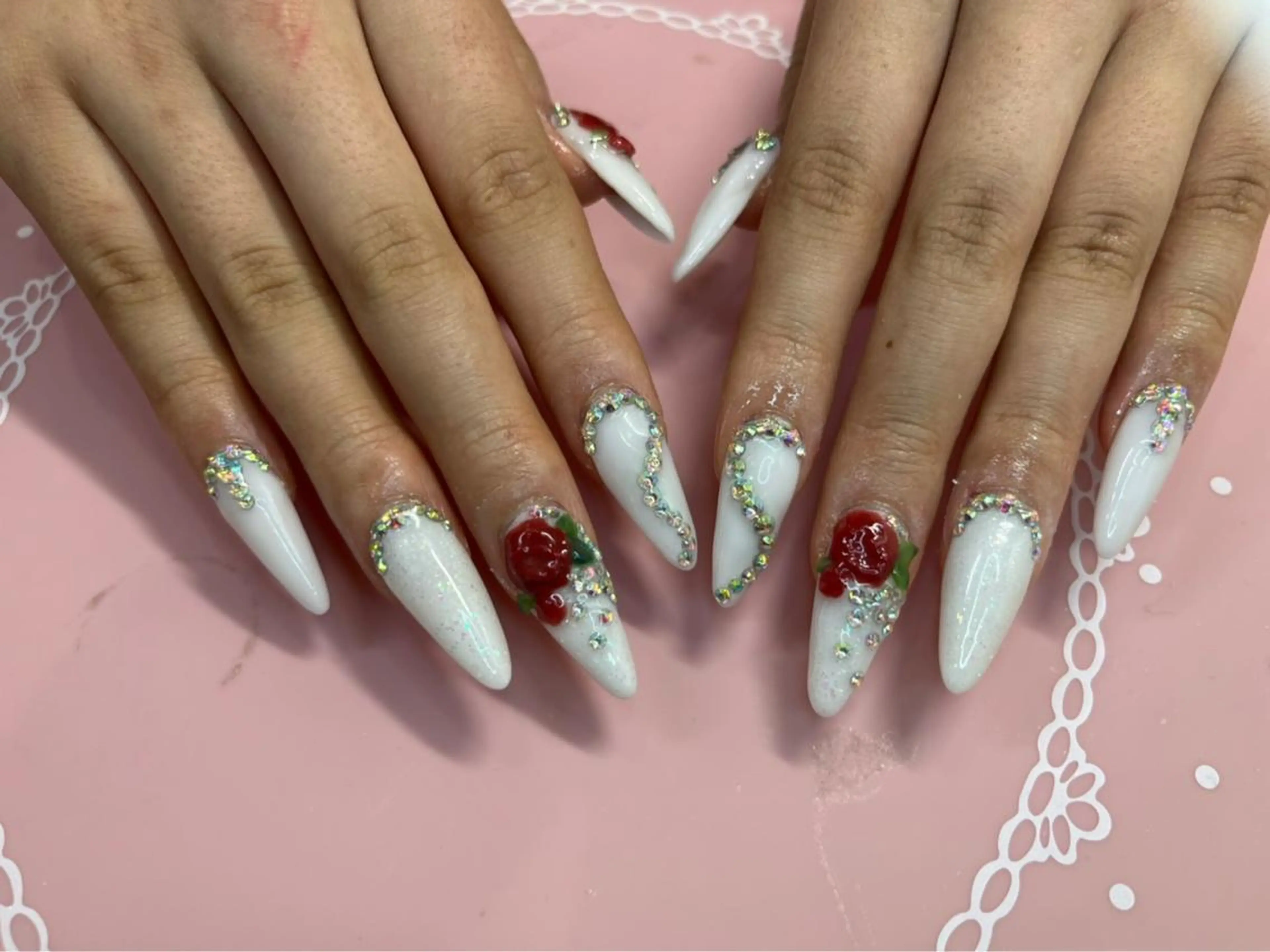 セミロング ネイル ハンドネイル 《LB》ラブリエ Nail&eyeのマツエク・マツパデザイン