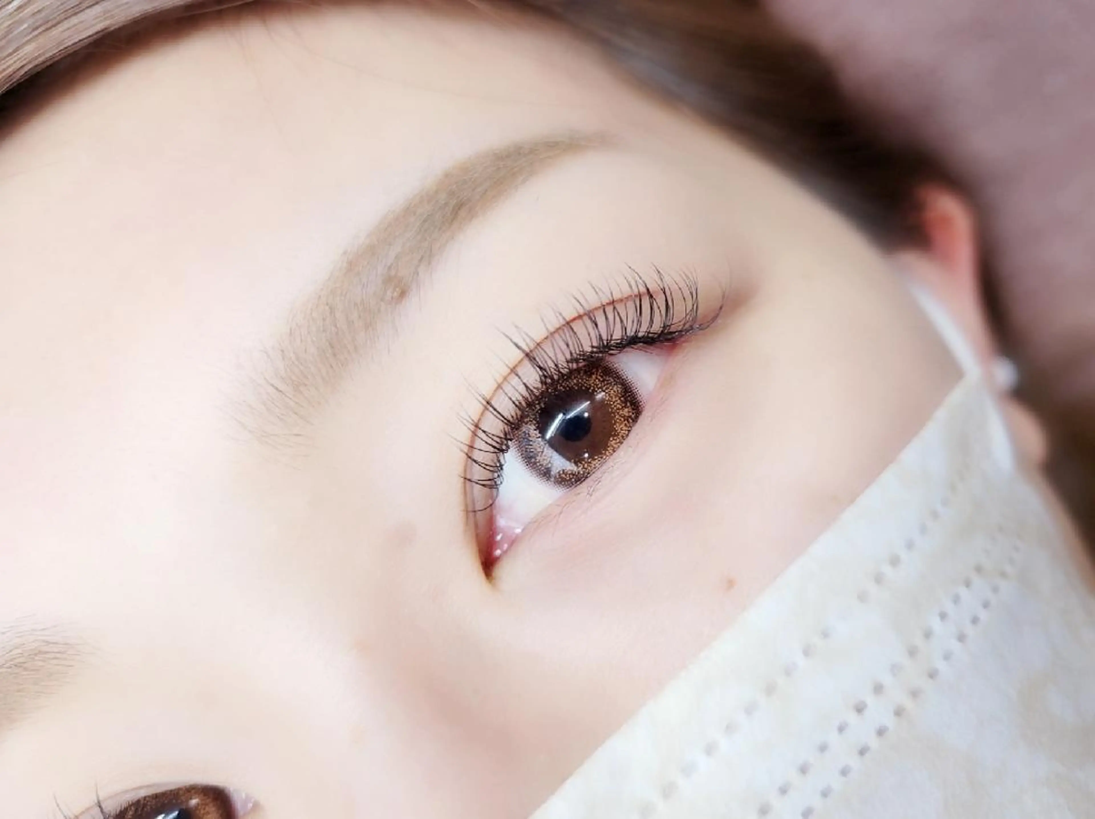 マツエク・マツパ 付け放題 Dカール フラットラッシュ マツエク shalm hair lounge所属・風間 莉緒のマツエク・マツパデザイン