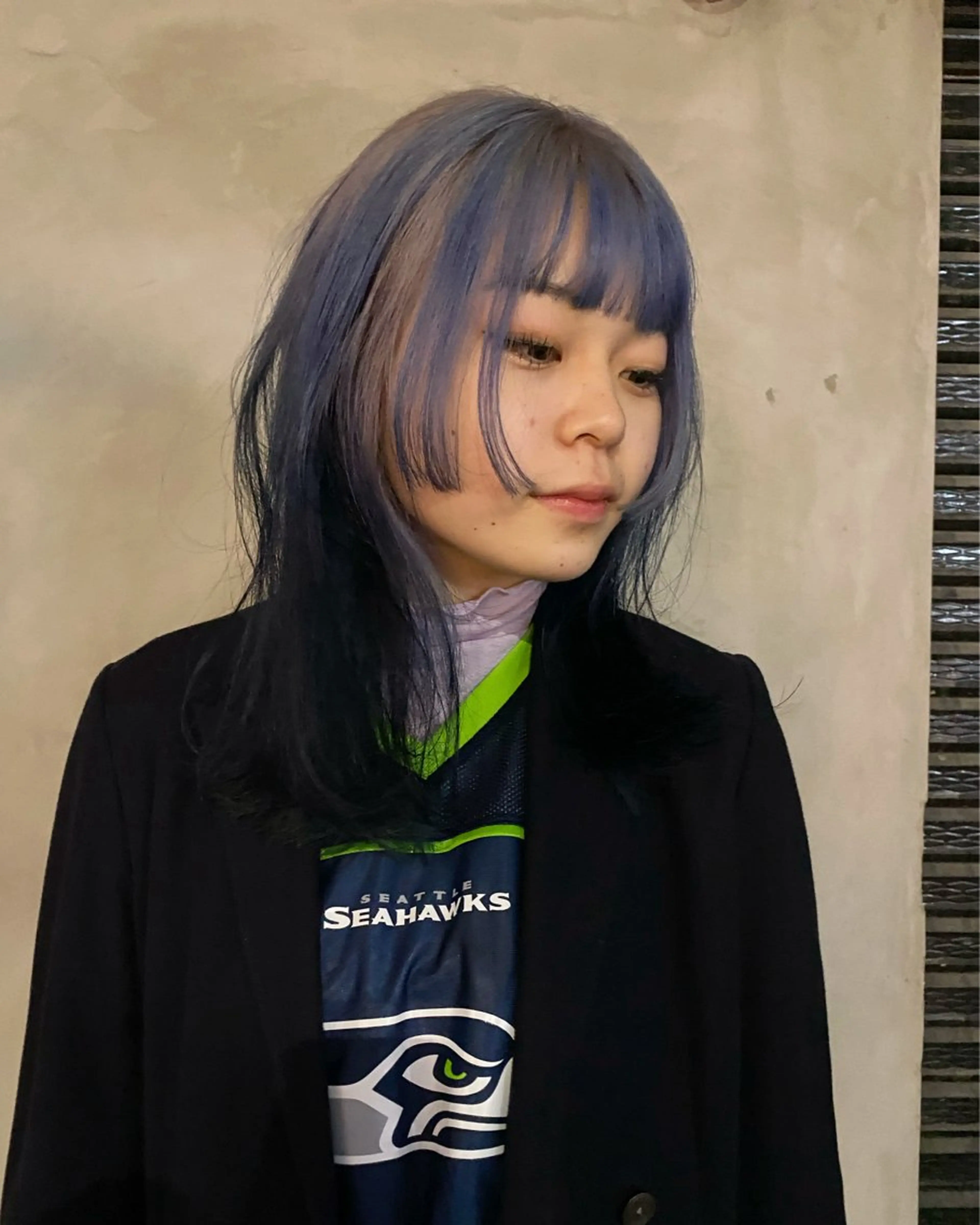 セミロング 姫カット カット ヘアカラー sea's所属・ヒラカホ/矢場町/ ブリーチ/似合わせのヘアスタイル