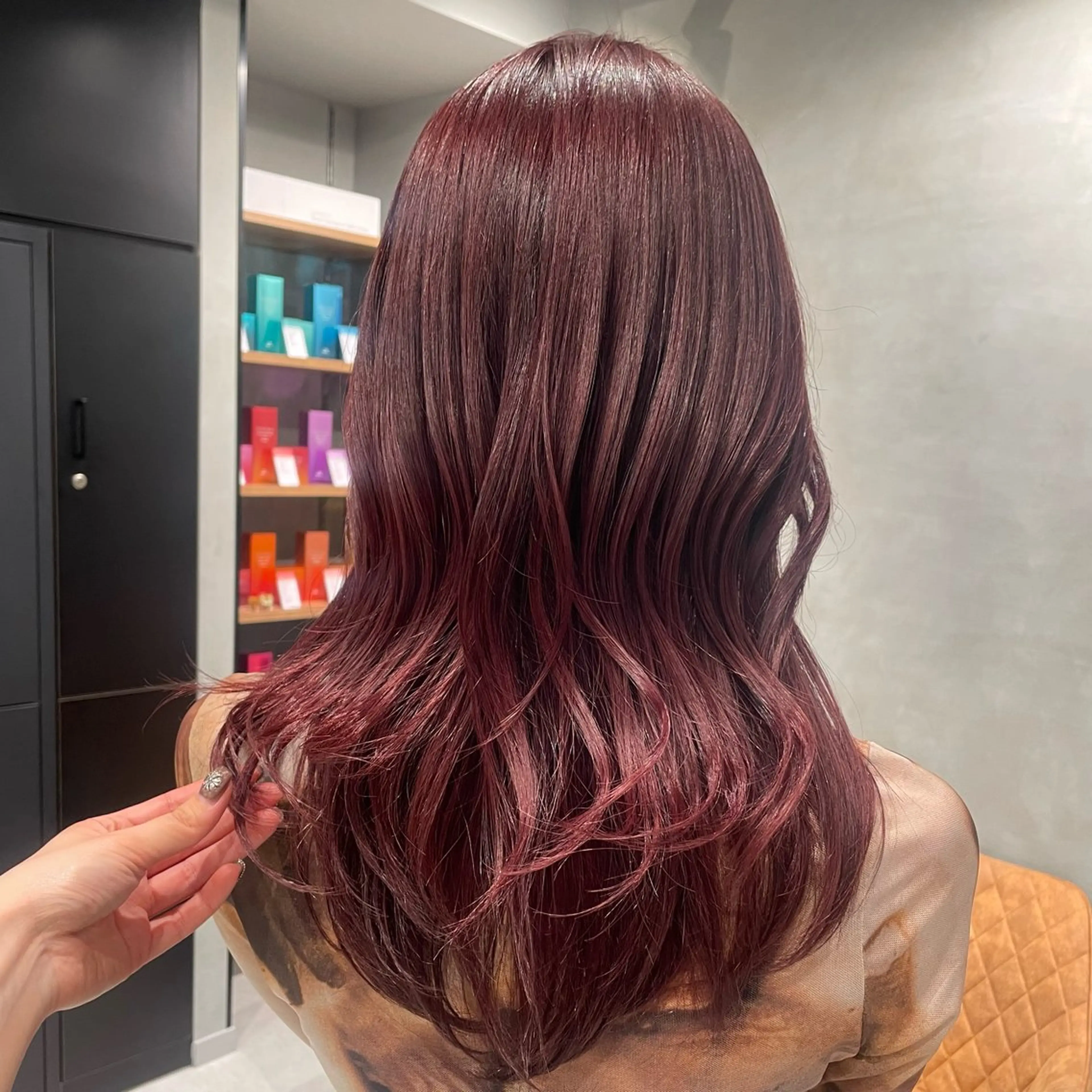 ロング カラー カット ヘアカラー トリートメント ヘッドスパ ヘアセット 暖色カラー ❤️‍🔥REIRIのヘアスタイル