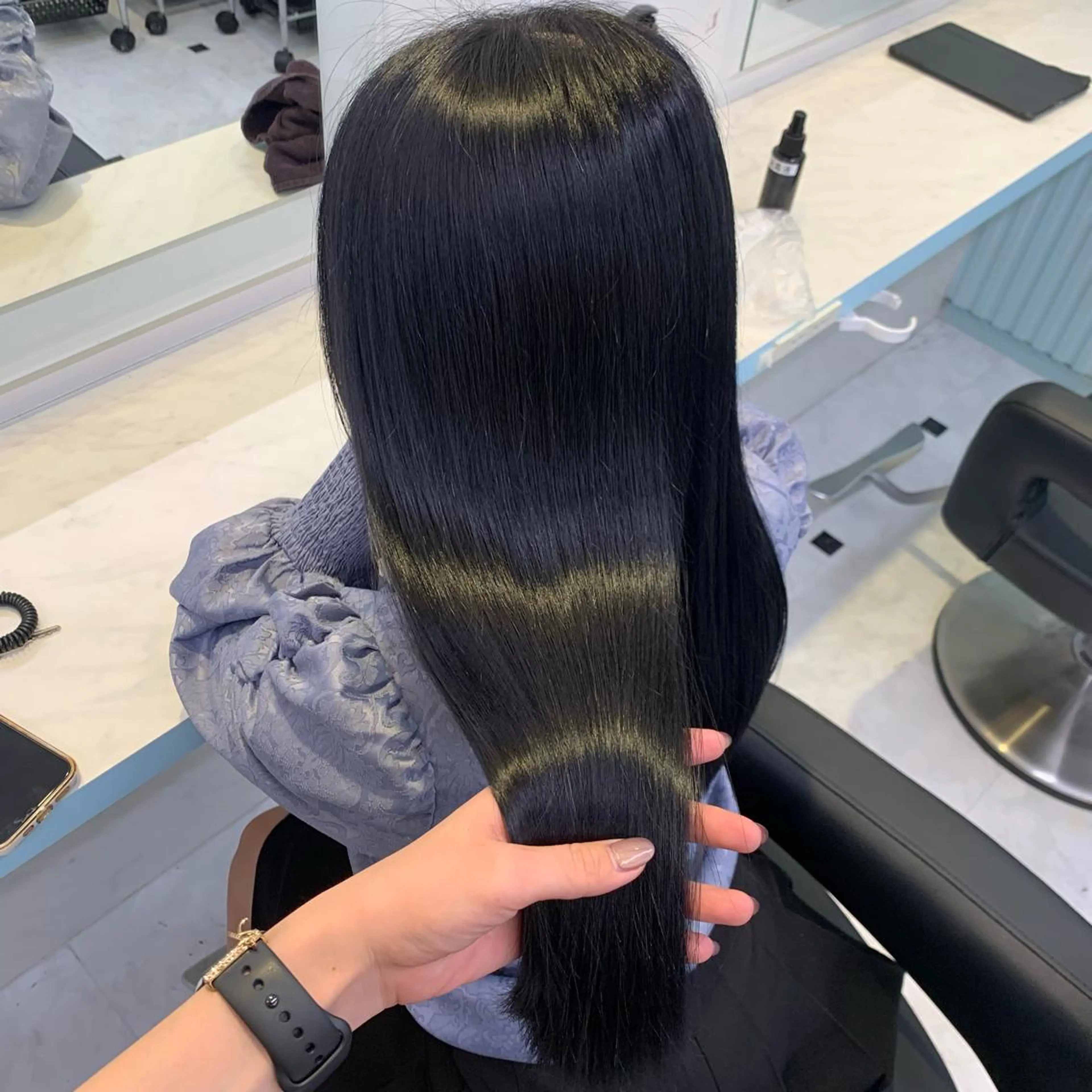 ロング カット ヘアカラー トリートメント 🤍大人っぽ韓国暗髪 🤍Asuka🤍のヘアスタイル