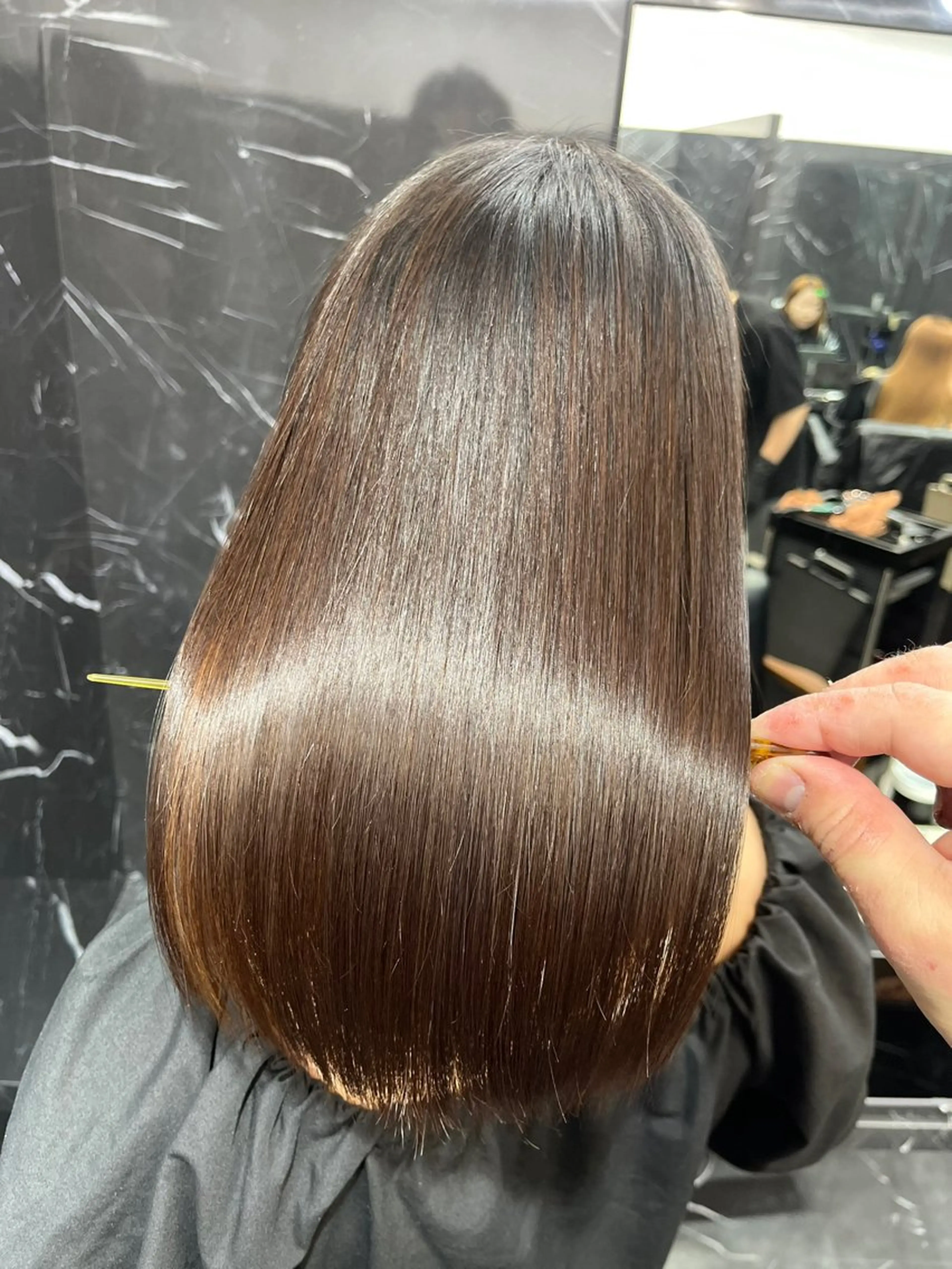 セミロング くせ毛 SALOWIN神戸三宮Suite店所属・神戸本格派髪質改善 /MITSUKIのヘアスタイル