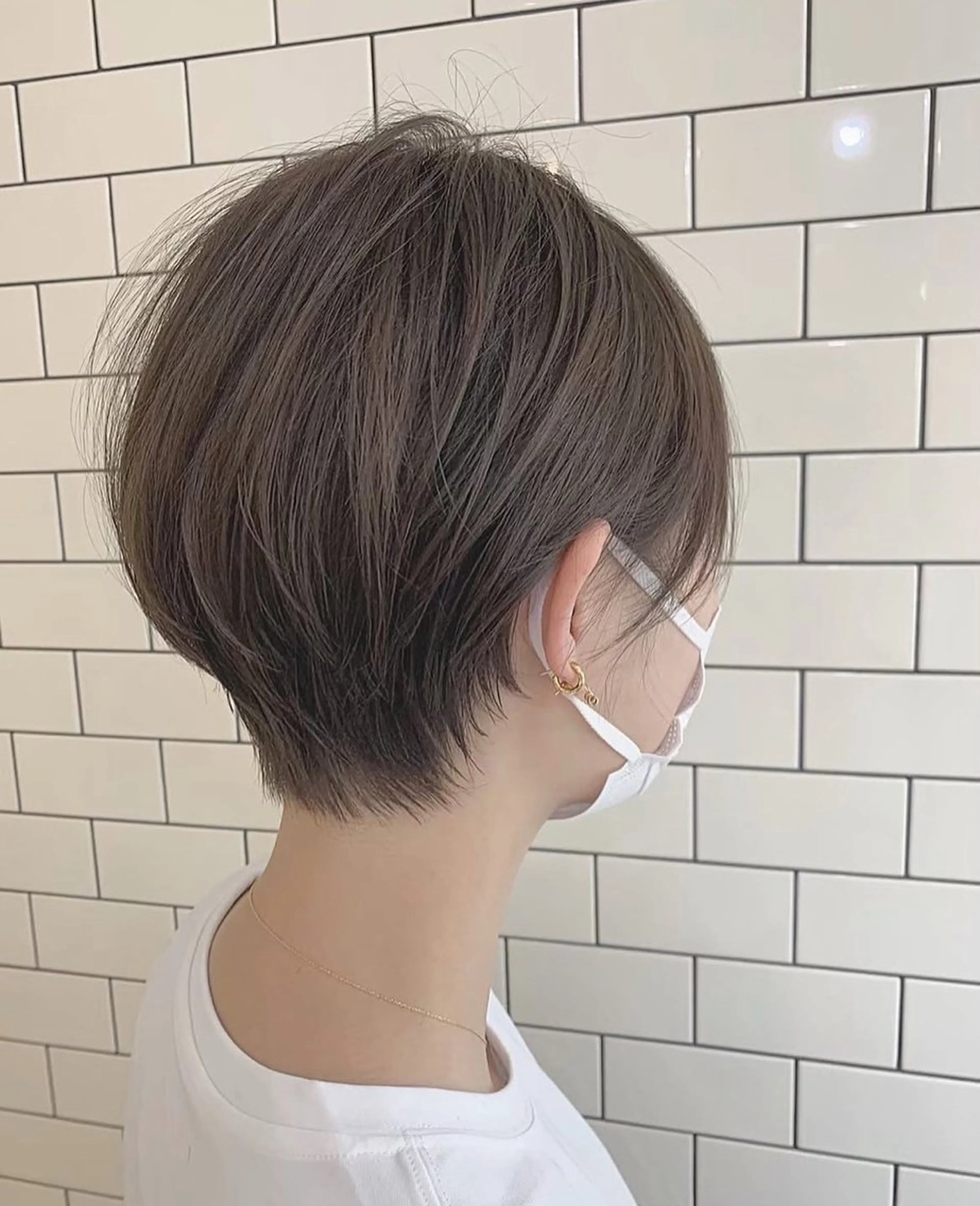 ショート 似合わせカット ショートヘア 丸みショート🌙 タッセルボブ/井上翔のヘアスタイル