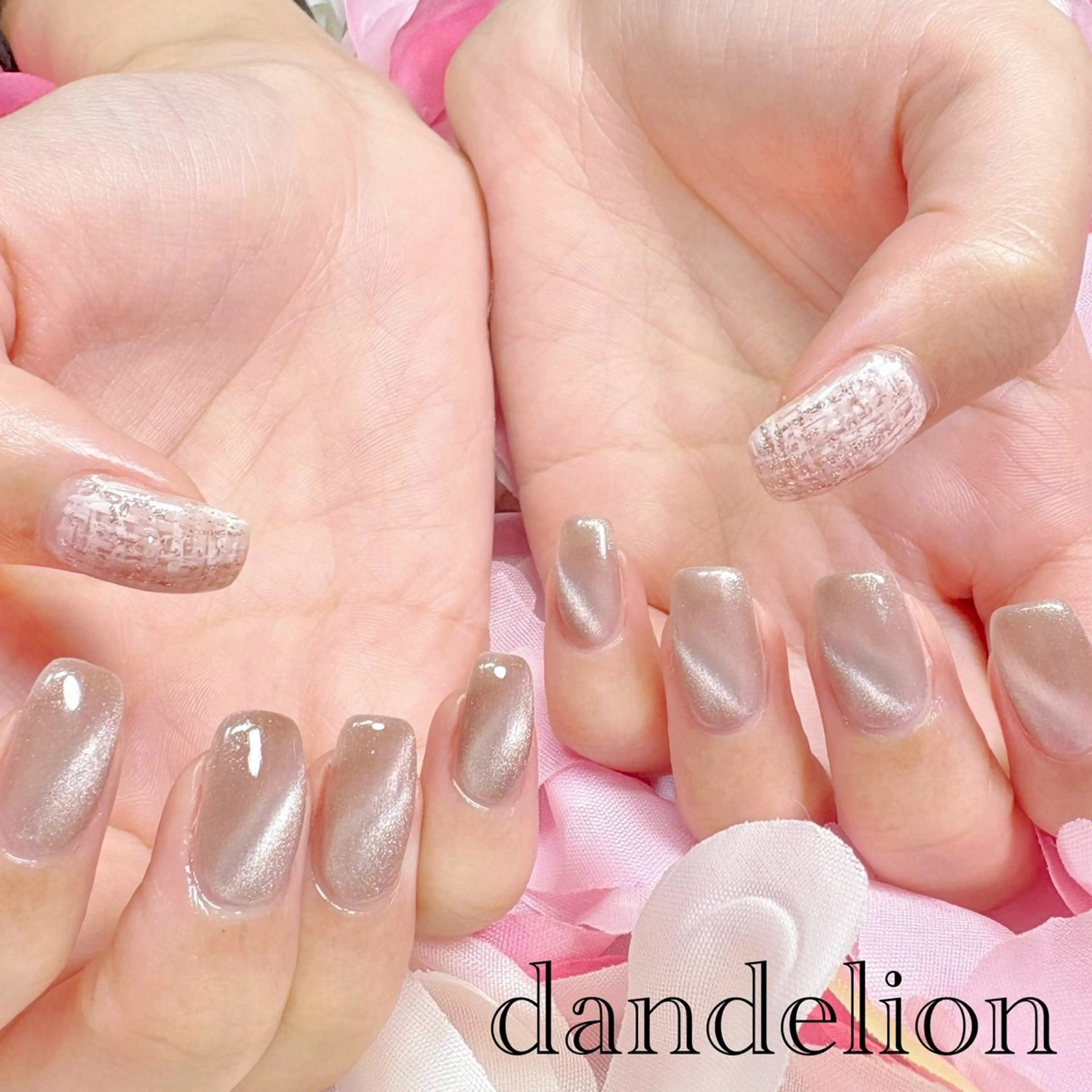 ネイル ハンドネイル ハンドケア dandelion ダンデライオンのネイルデザイン