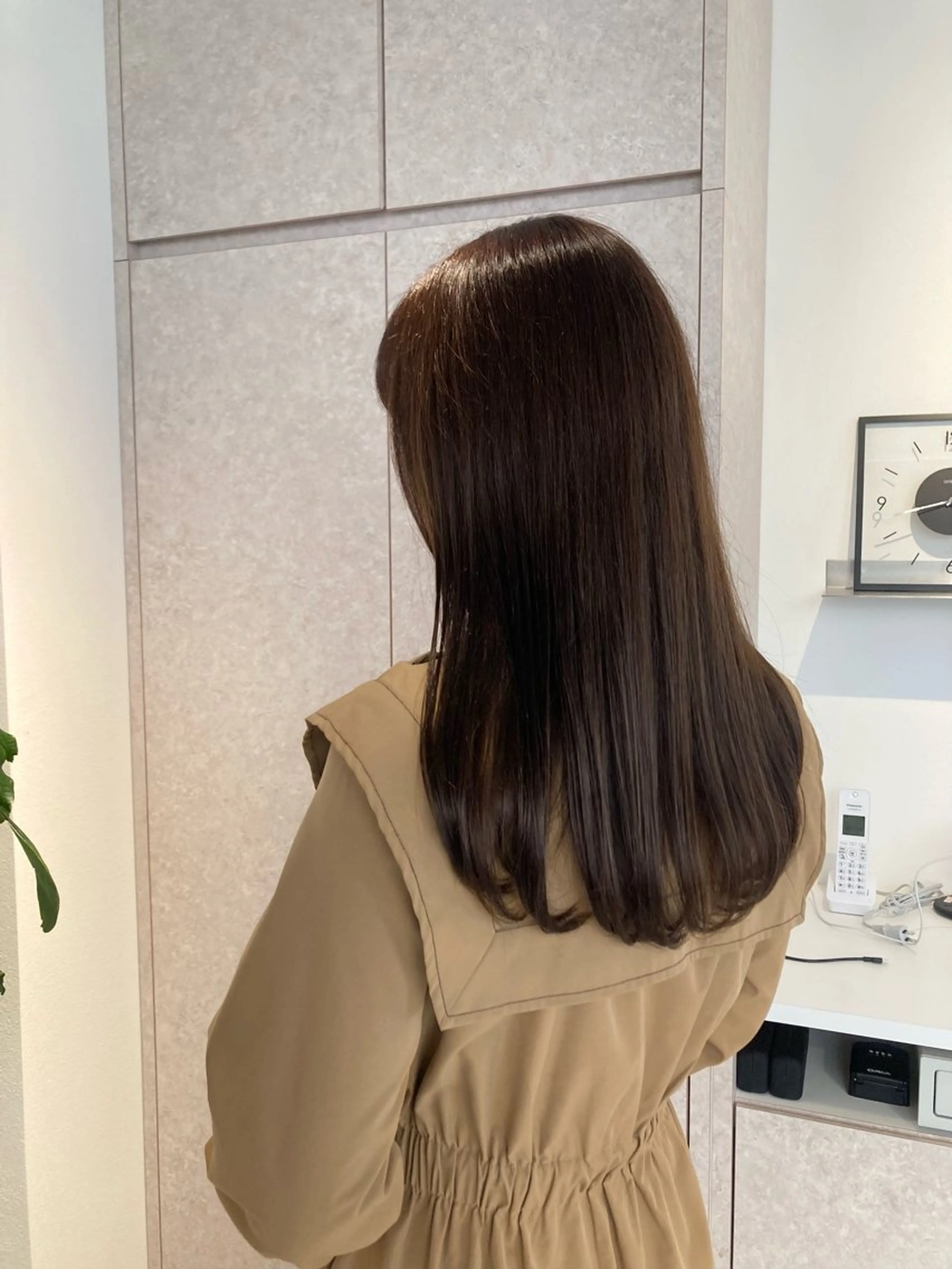ロング カット ヘアカラー トリートメント ✨色持ちの良い艶 カラー✨蟹江真世のヘアスタイル