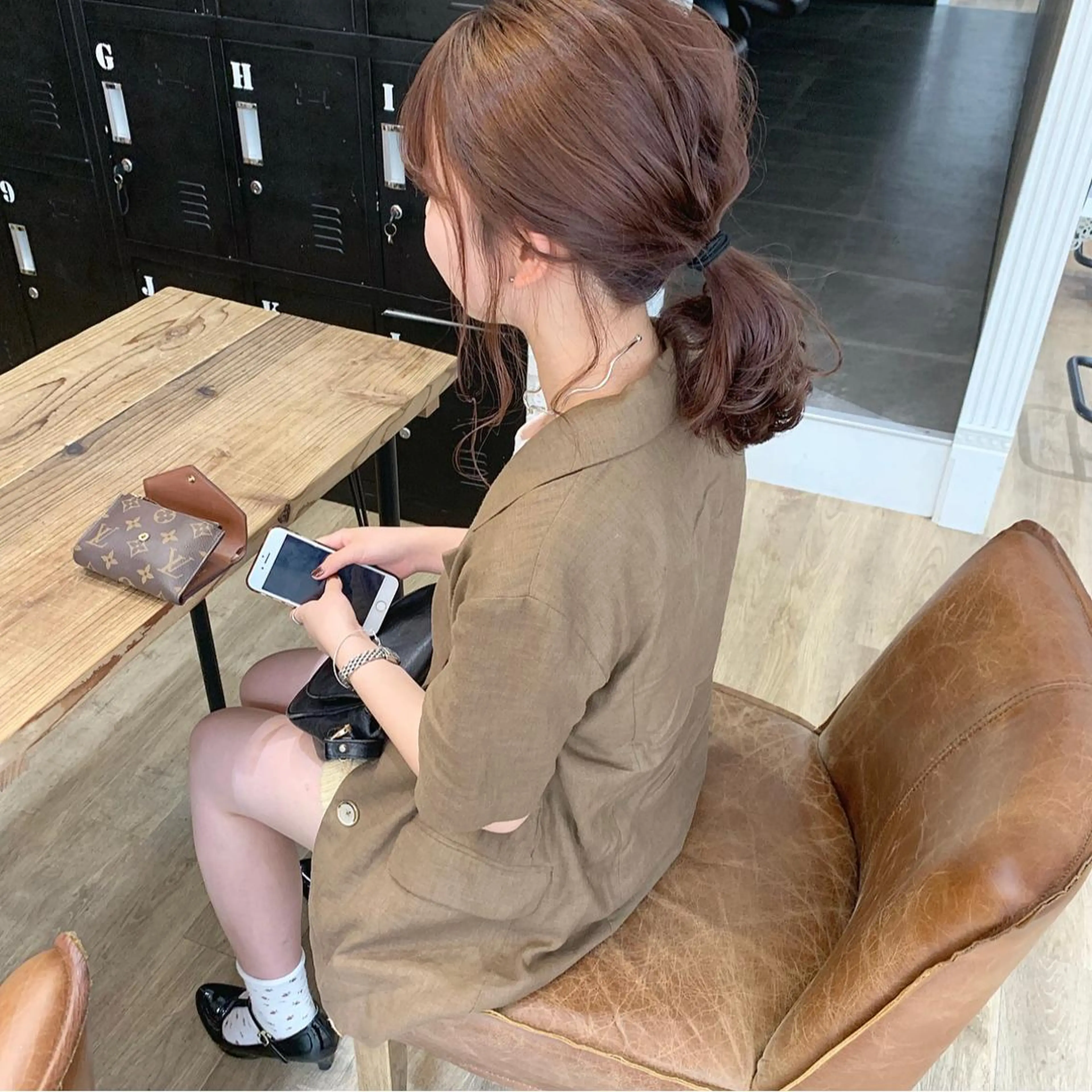 ミディアム カラー ブリーチ ブリーチなしカラー ピンクカラー ヘアカラー トリートメント レイヤー/顔周り /AKARIのヘアスタイル