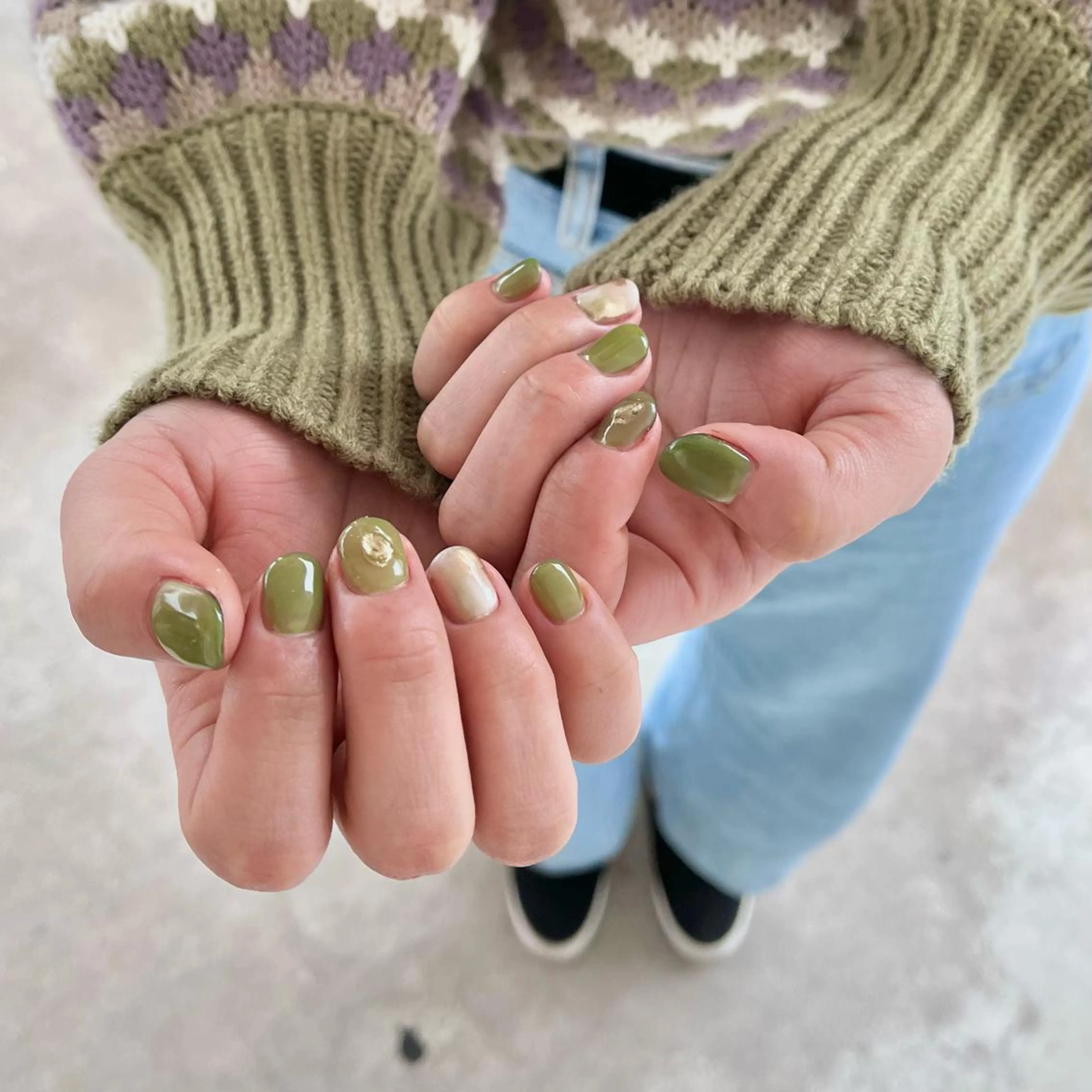 ネイル フットネイル ジェルネイル ニュアンスネイル ぷっくりネイル スカルプネイル 川村 友理奈のネイルデザイン