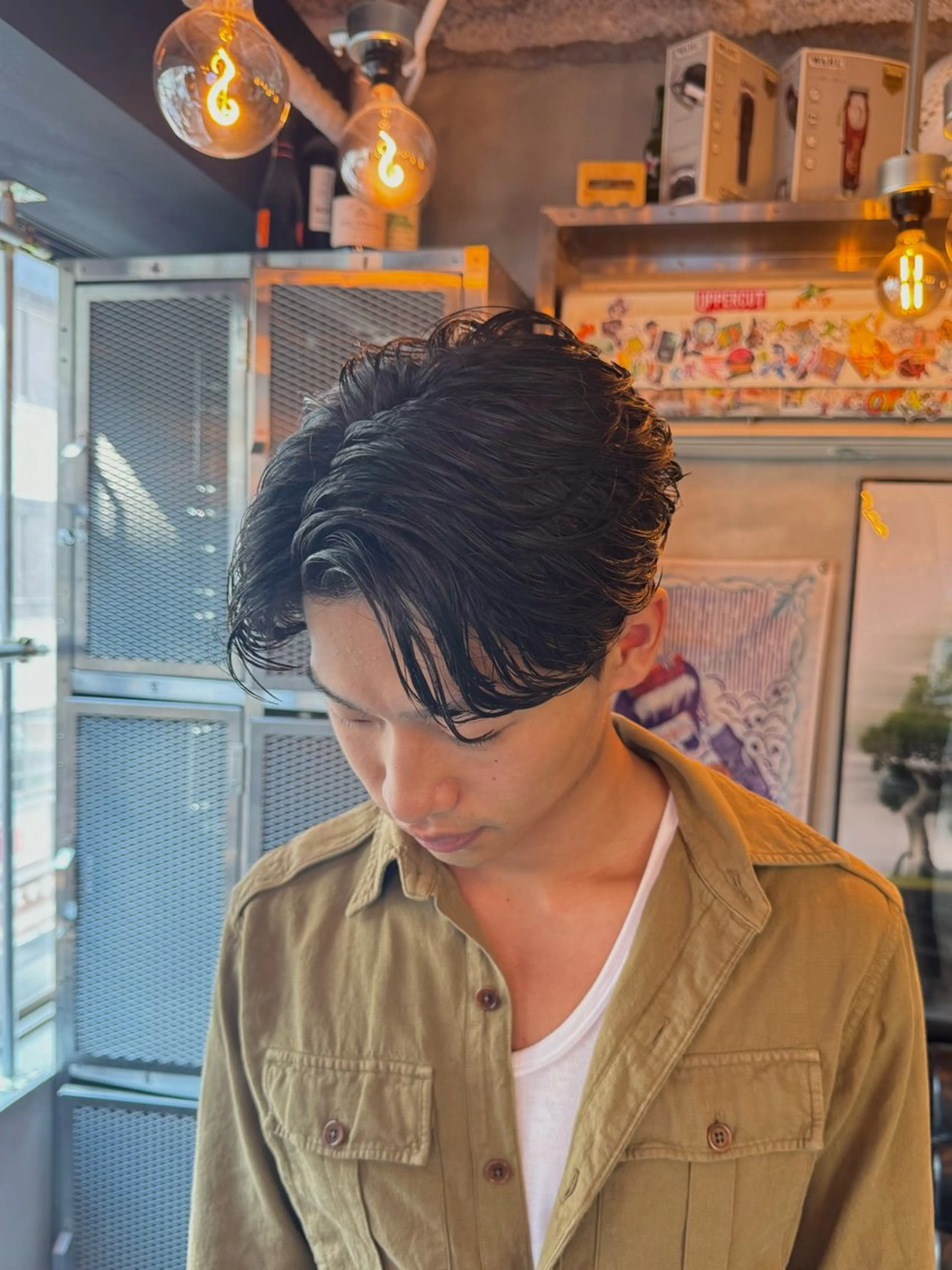 ミディアム ミディアムパーマ カット パーマ トリートメント 💈メンズカット💈 柿沼友佑のヘアスタイル