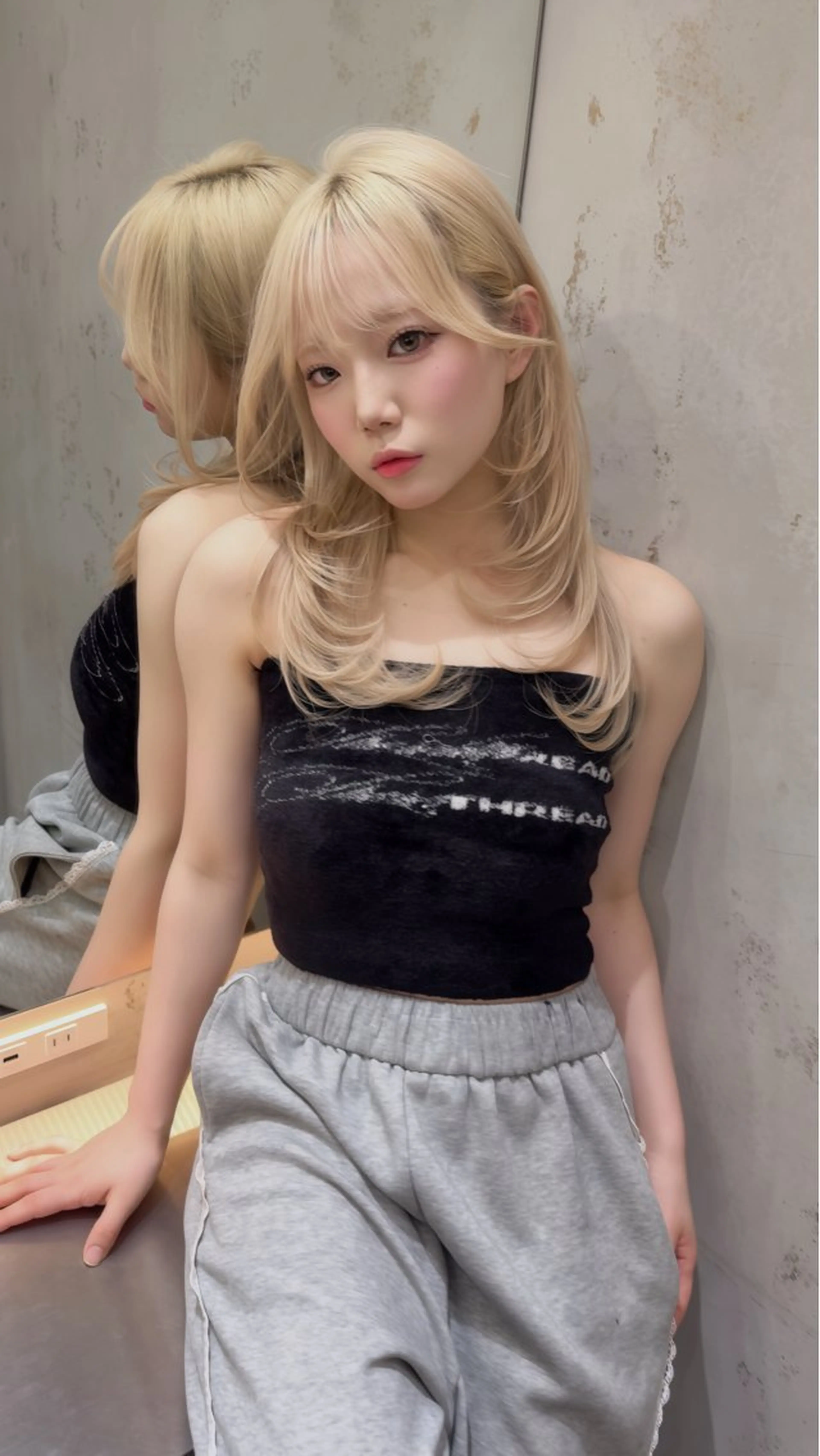 【ミルクティー比率85%✨】透明感ミルクティーケアブリーチの写真