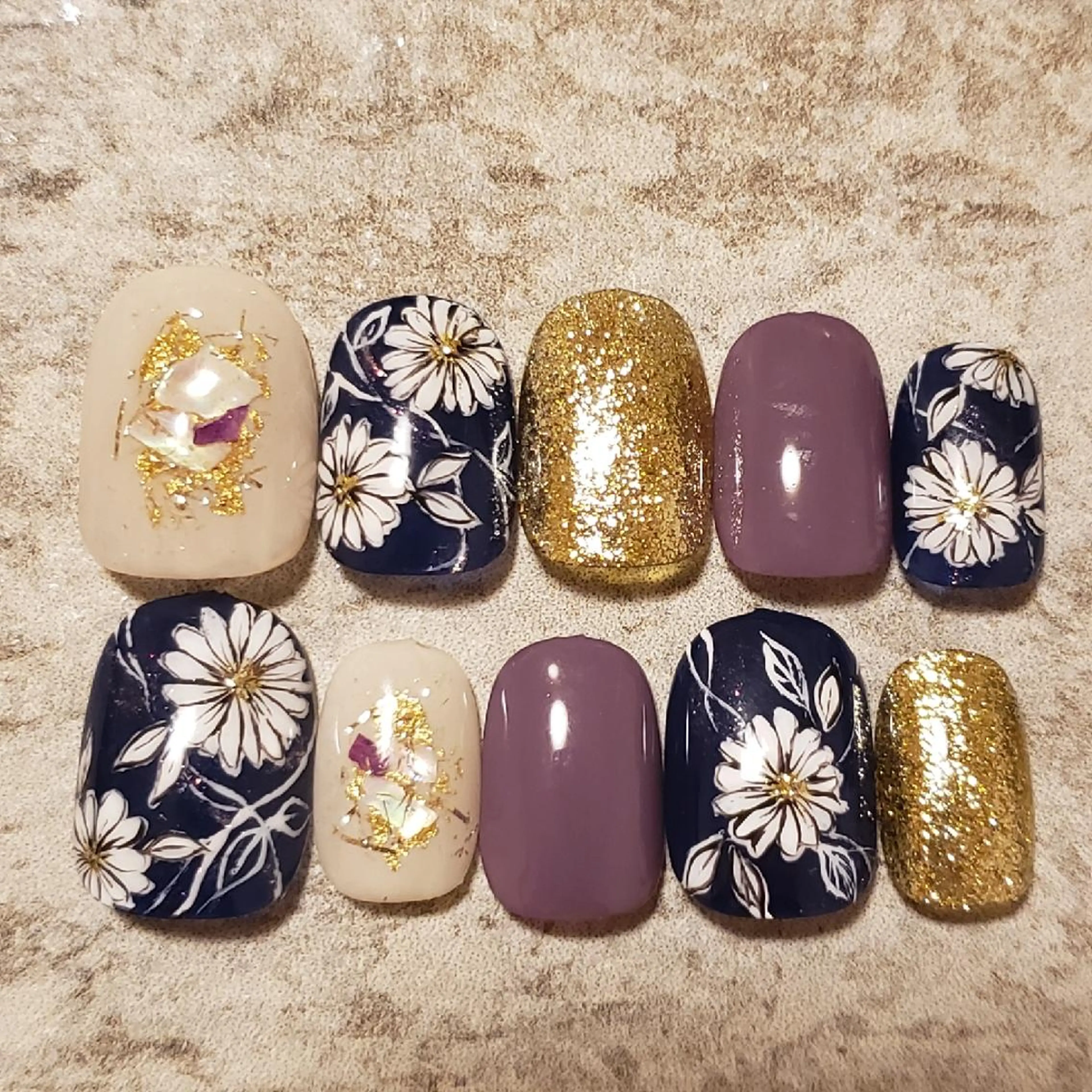 ネイル 成人式 ネイルチップ MU5-nail 金山ネイルサロンのネイルデザイン