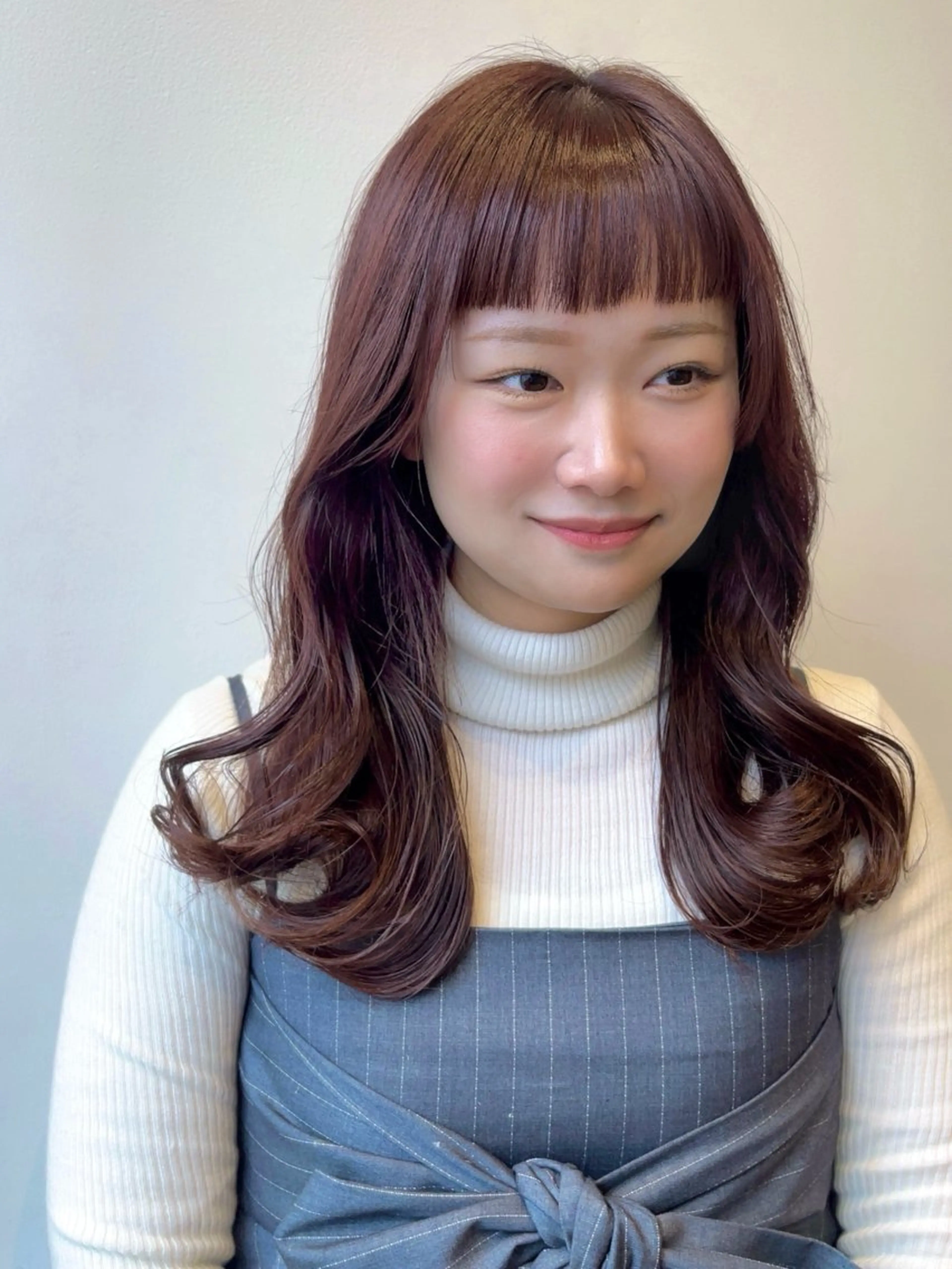 セミロング カラー ブラウンカラー ヘアカラー 暖色カラー/似合わせ カット/名古屋/辻のヘアスタイル