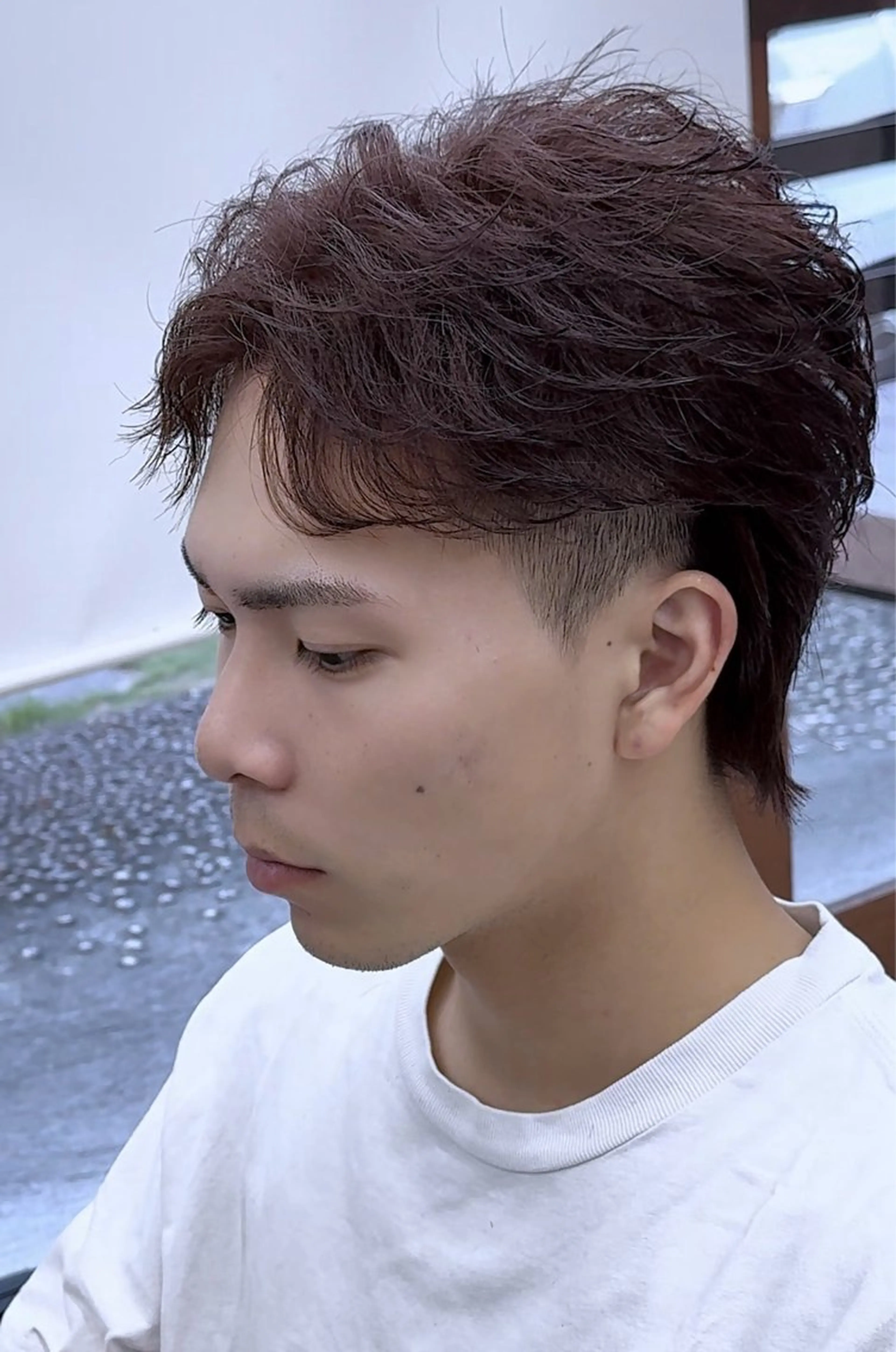 ショート カラー パーマ メンズ キッズ メンズブリーチ ブリーチ ブラウンカラー ブリーチなしカラー ショートヘア MEN'S SALON HEAD STOCK大和八木店所属・☆HEADSTOCK 大和八木店☆きょん.のヘアスタイル