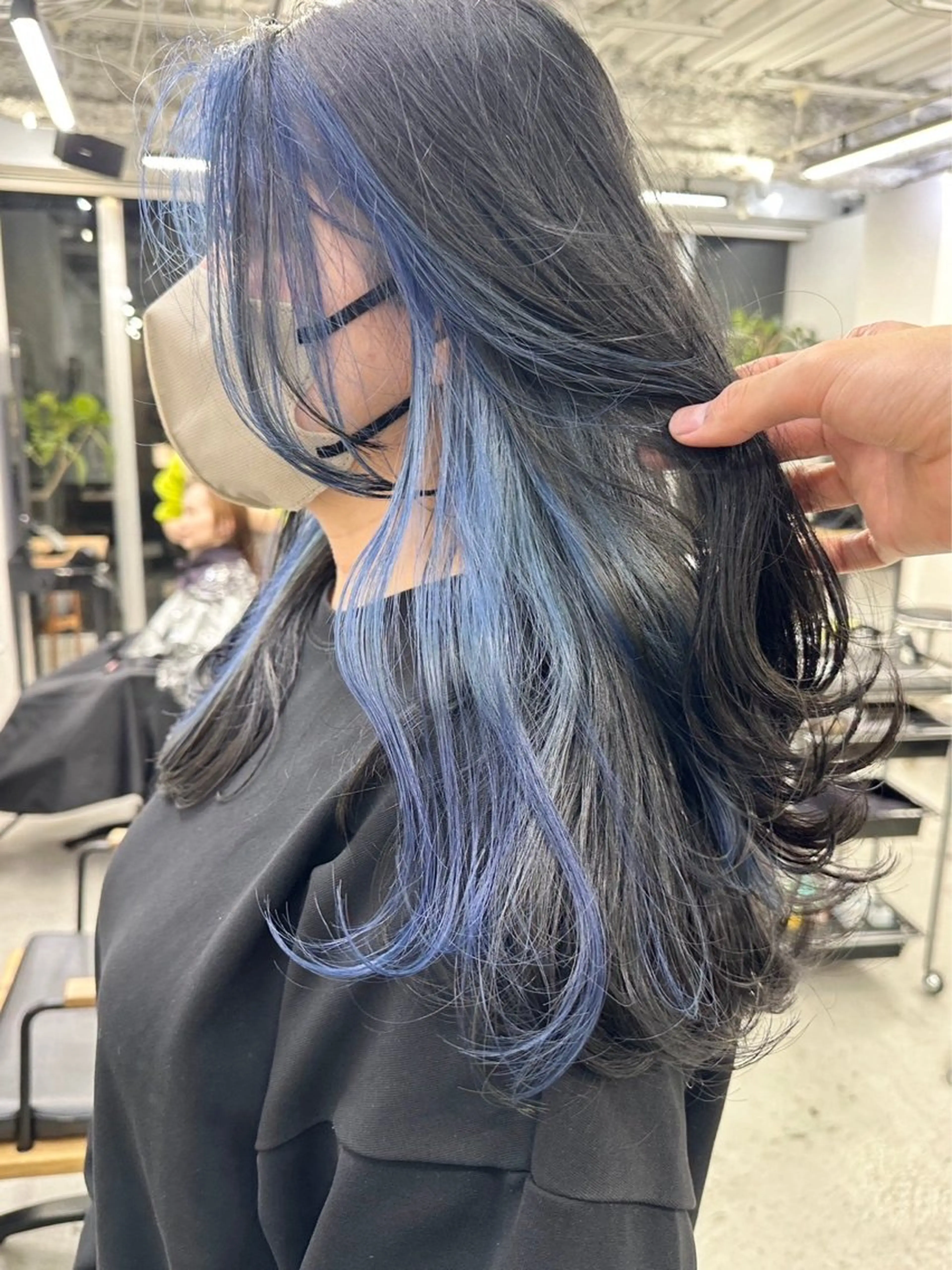 ロング カラー ヘアアレンジ ヘアカラー 坂齋大地 /ダブルカラーのヘアスタイル