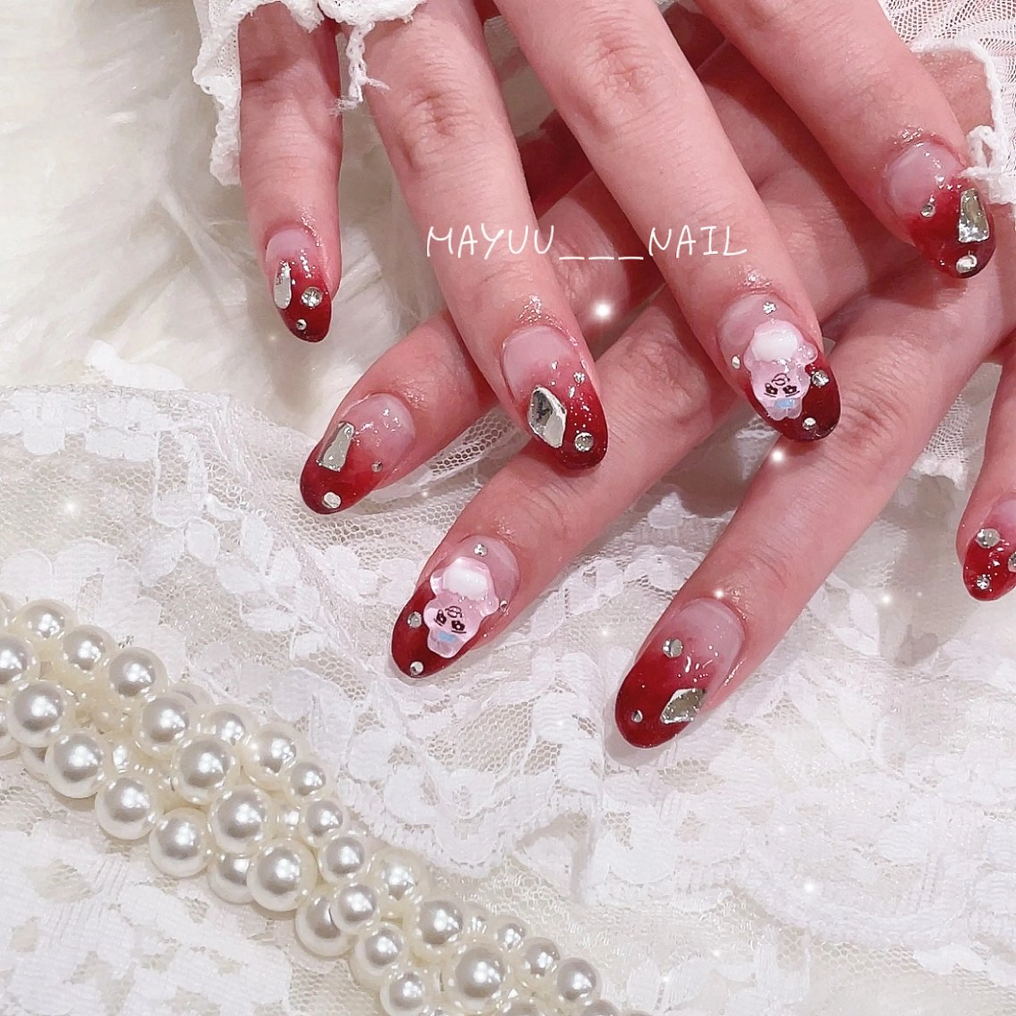 ネイル 🎀 Mayu 🎀痛ネイルのネイルデザイン