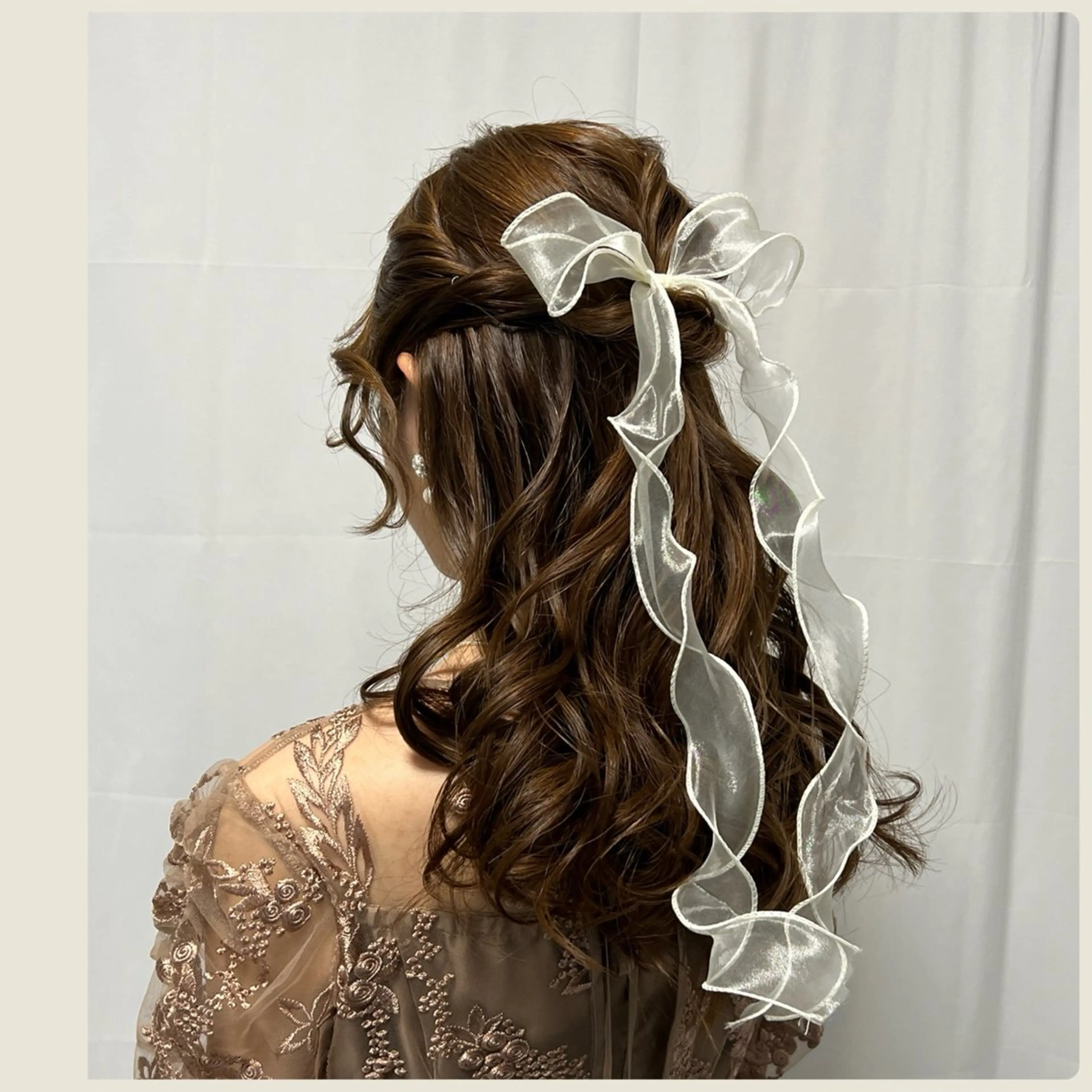 ヘアアレンジ ハーフアップ ヘアセット CHATEAU TERRACE所属・似合うヘアメイク🪞 CHATEAUのヘアスタイル