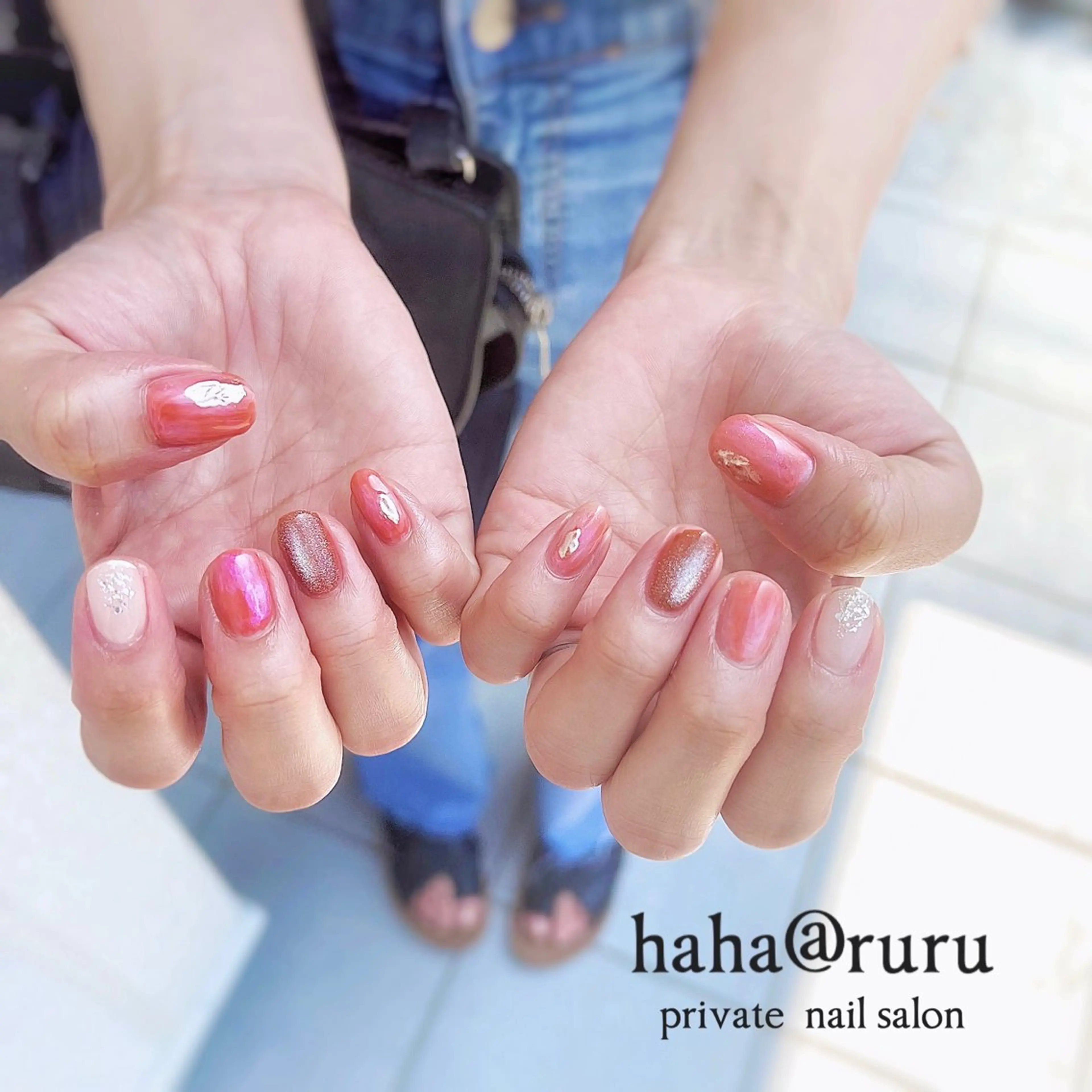 ネイル シンプルネイル haha@ ruruのネイルデザイン