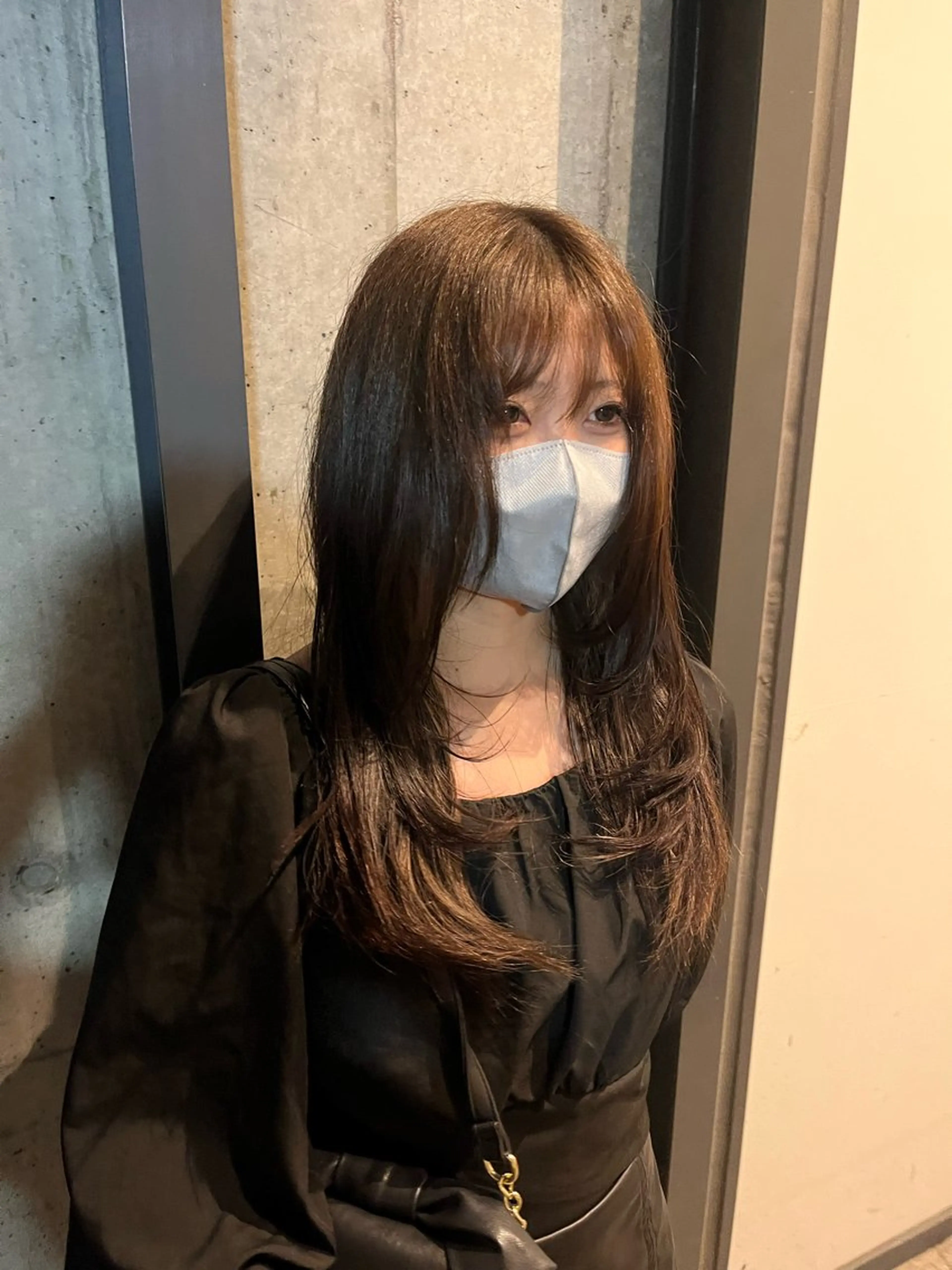 セミロング 金見 岳弥のヘアスタイル