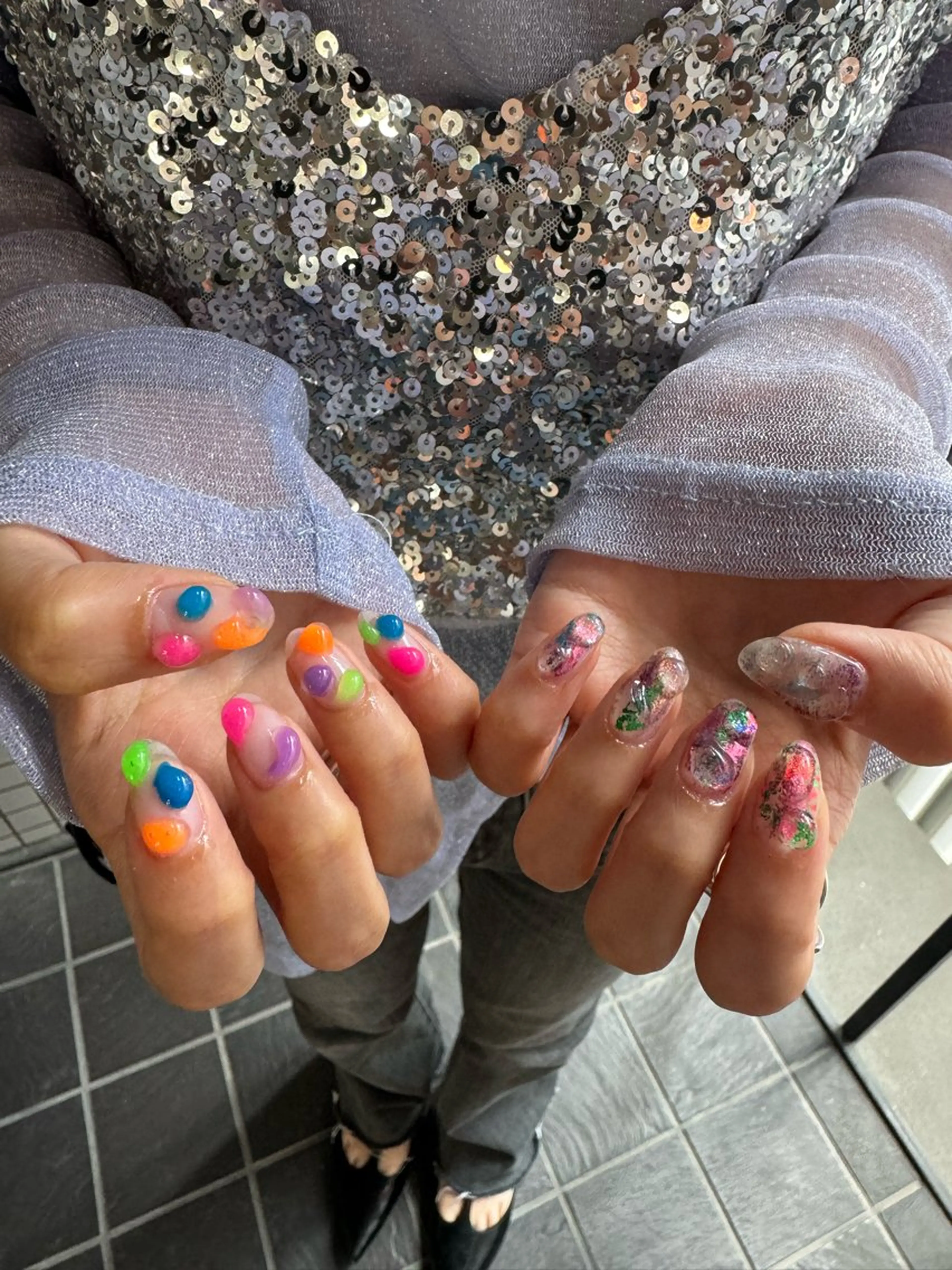 ミディアム 小川 柚香のネイルデザイン