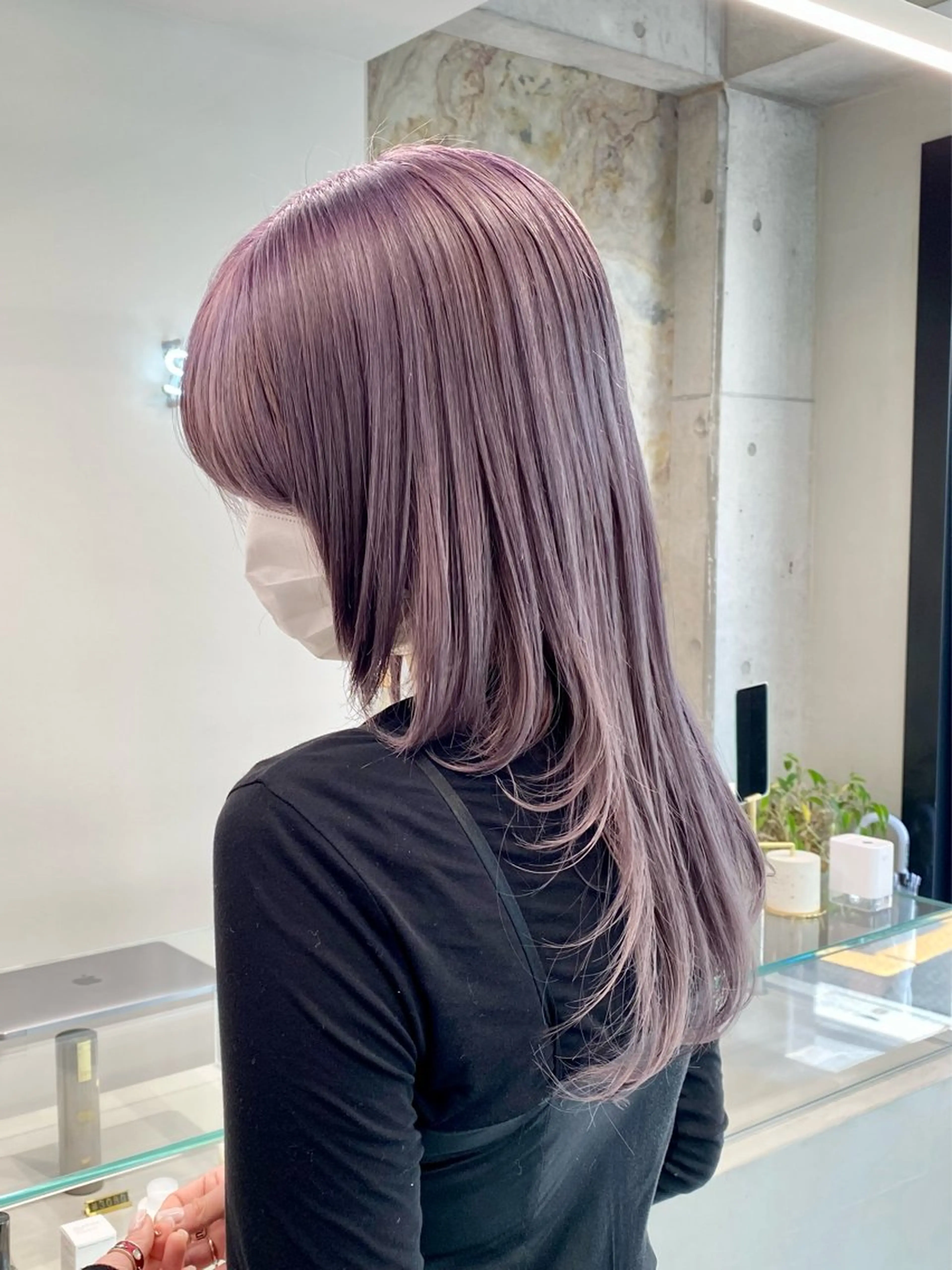 セミロング カラー ヘアアレンジ ヘアカラー 原宿・デザインカラー YUI🤍ྀིのヘアスタイル
