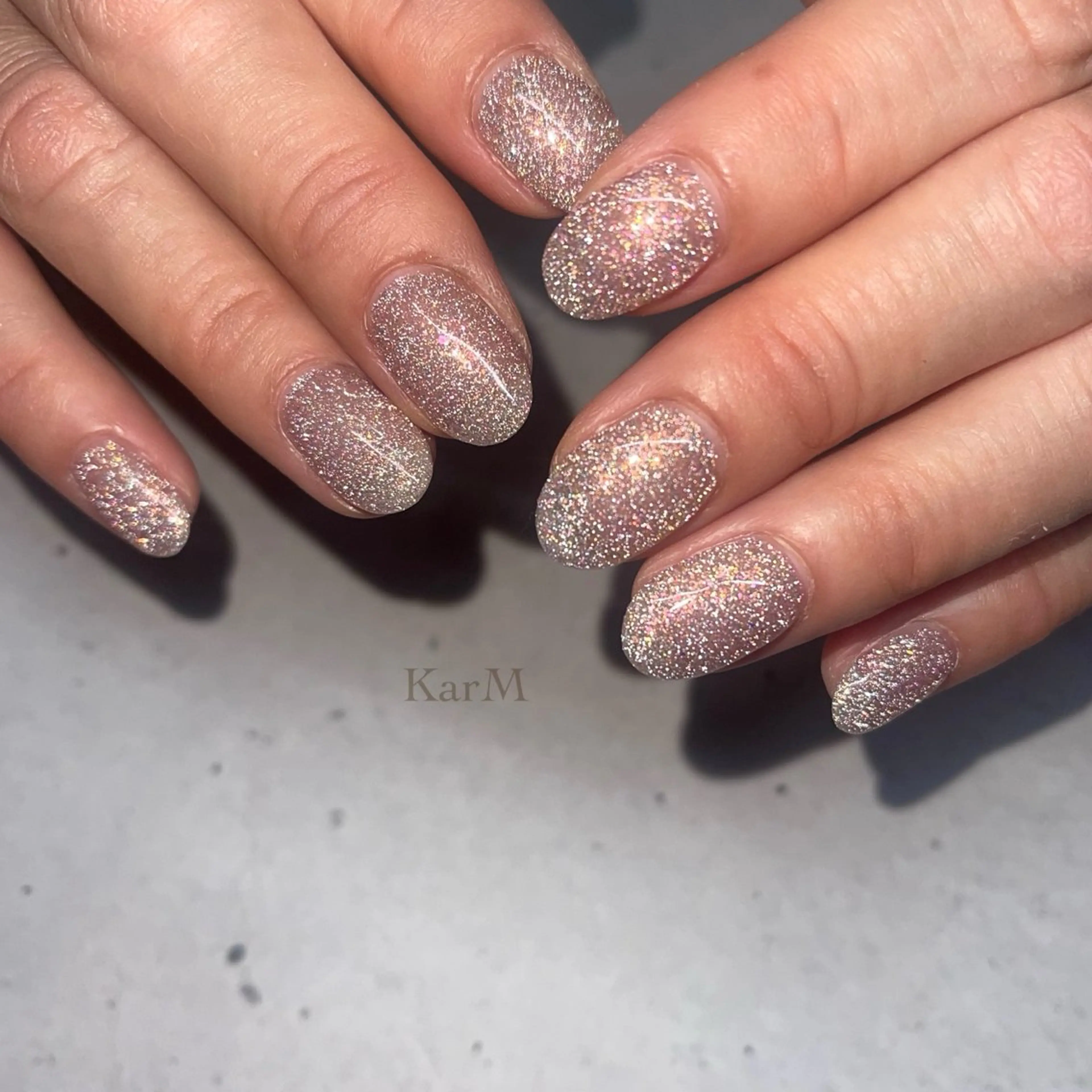 ネイル オーロラネイル チークネイル フラッシュネイル フレンチネイル グラデーション ハンドネイル フットネイル ogino karinのネイルデザイン