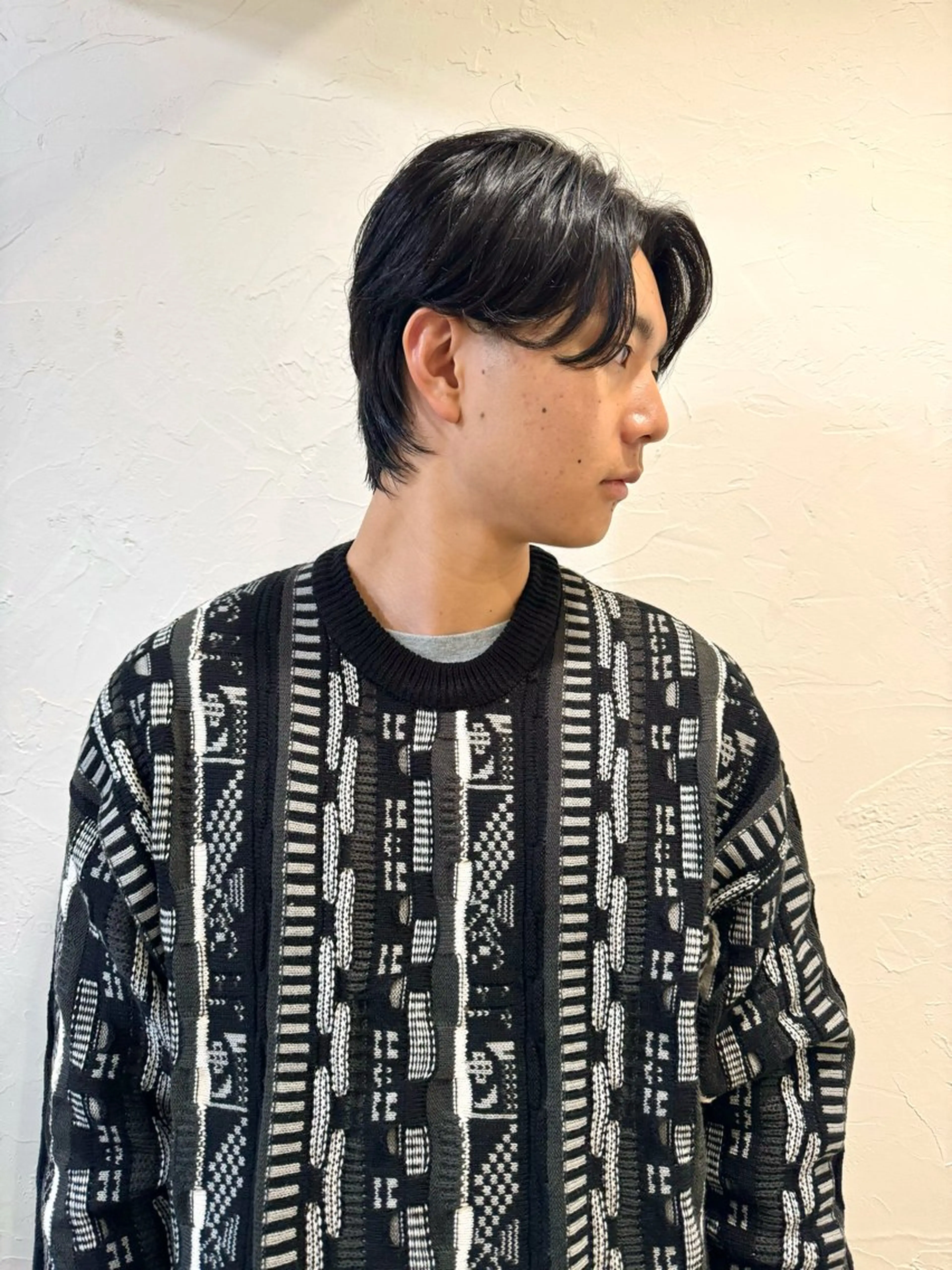 ミディアム パーマ メンズ カット パーマ ヘアセット 【池袋/スパイキー ショート】ⓝⓘⓜⓤのヘアスタイル