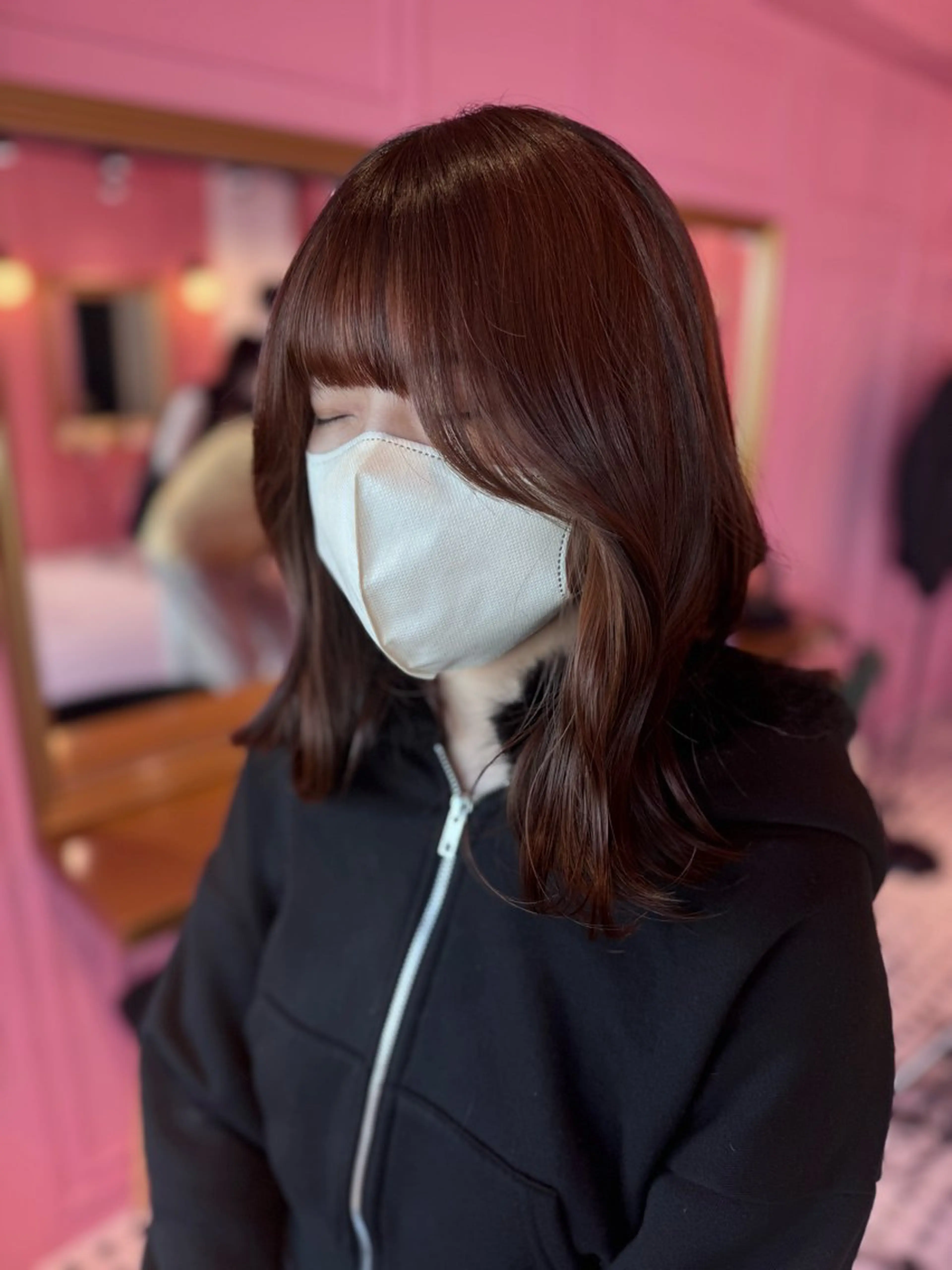 ミディアム miyu ボブモデル募集中のヘアスタイル