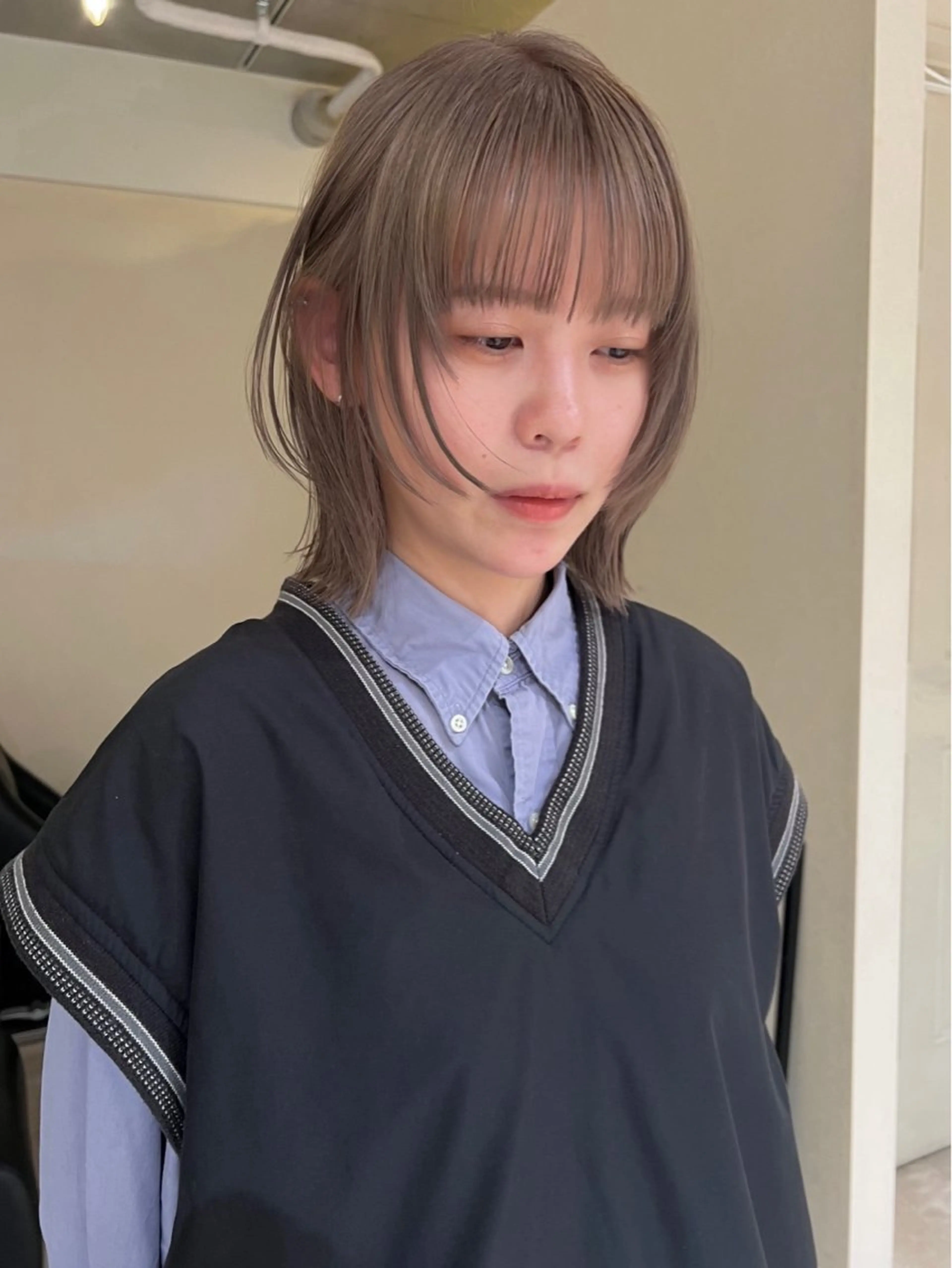 ミディアム ヘアカラー yasuda juriのヘアスタイル