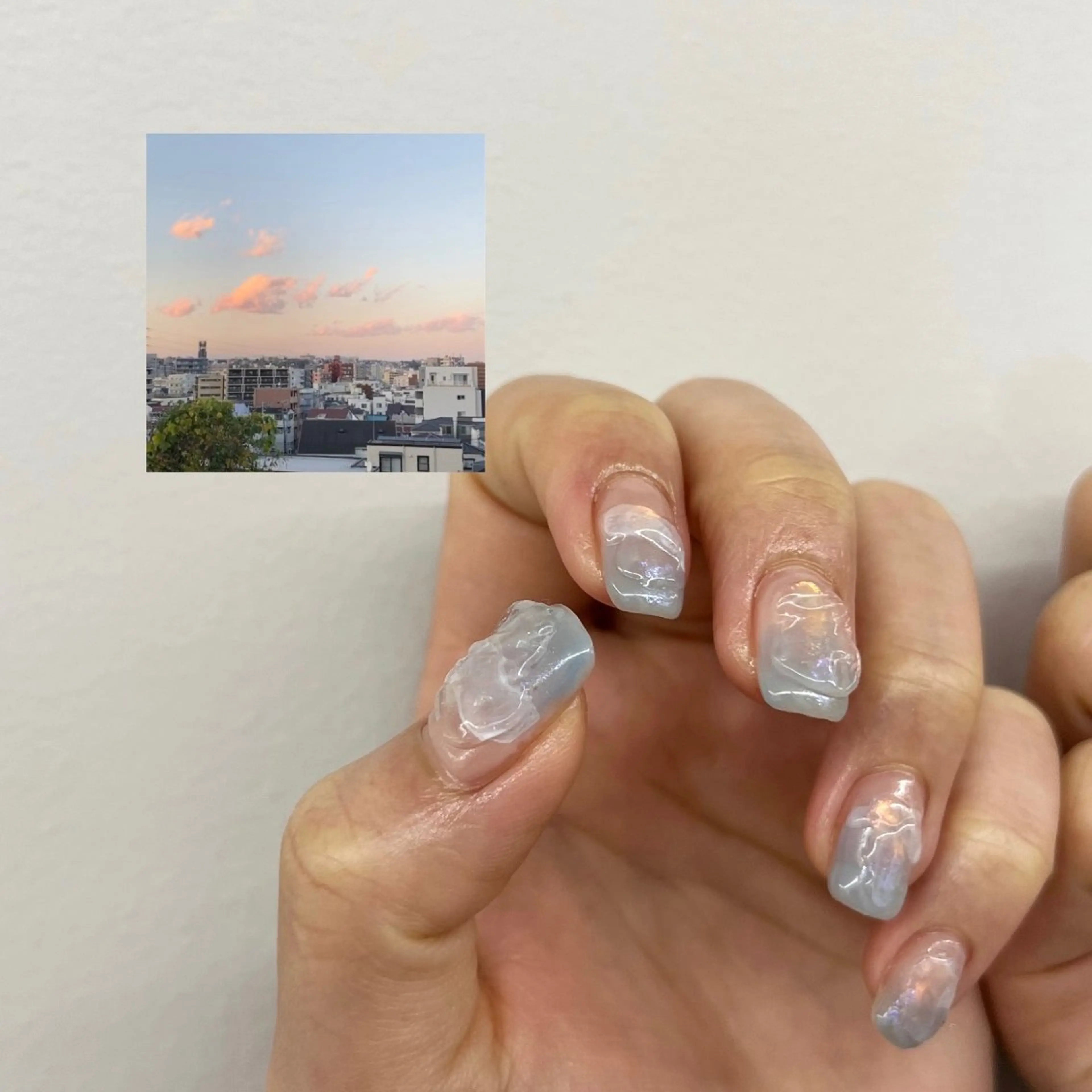 ネイル フラッシュネイル ジェルネイル 韓国ネイル 持ち込み ニュアンスネイル ハンドネイル ハンドケア Bana_ Nailのネイルデザイン