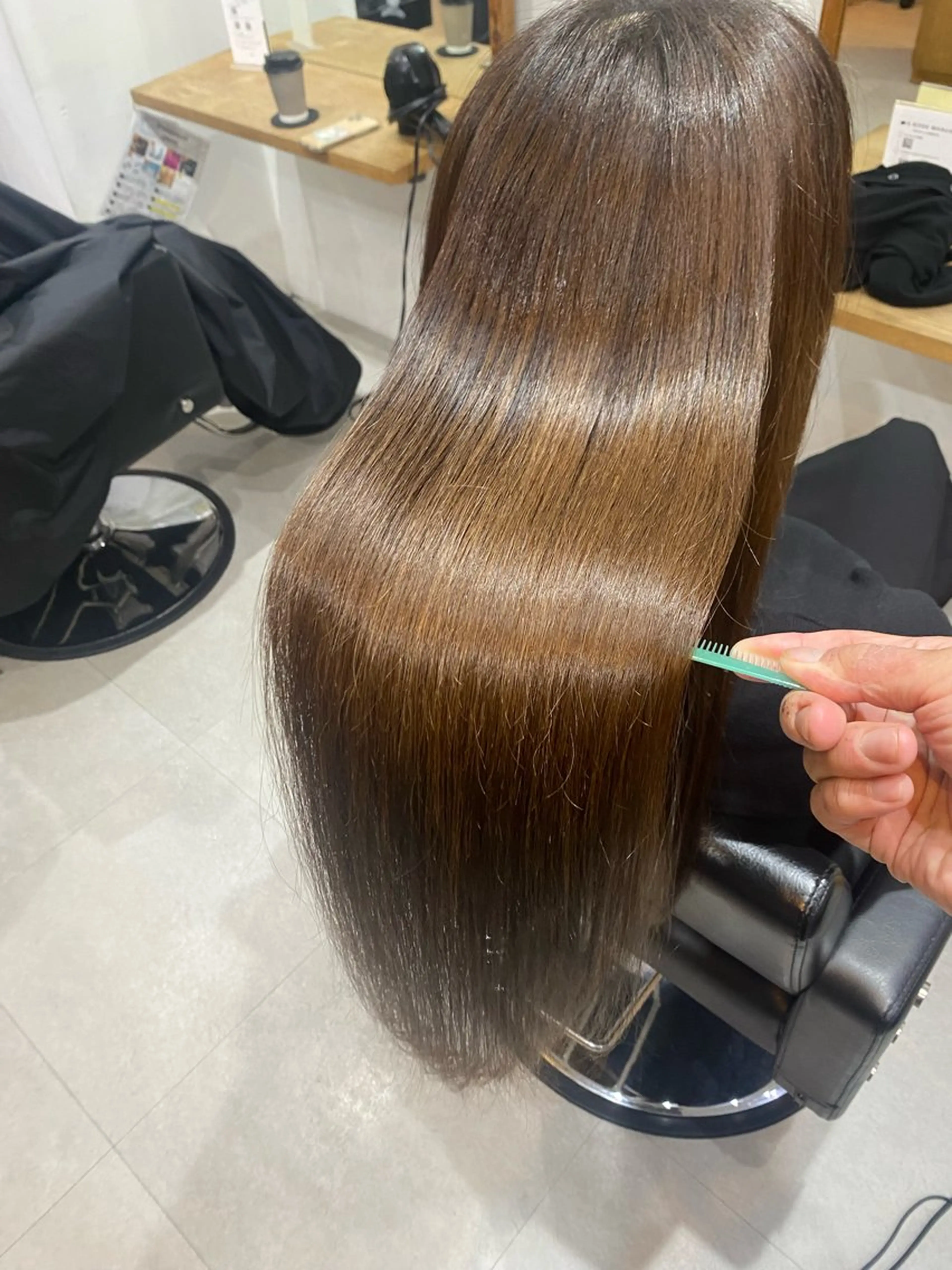 ロング 銀座⚜️【脱白髪染め 美髪矯正】トグチのヘアスタイル