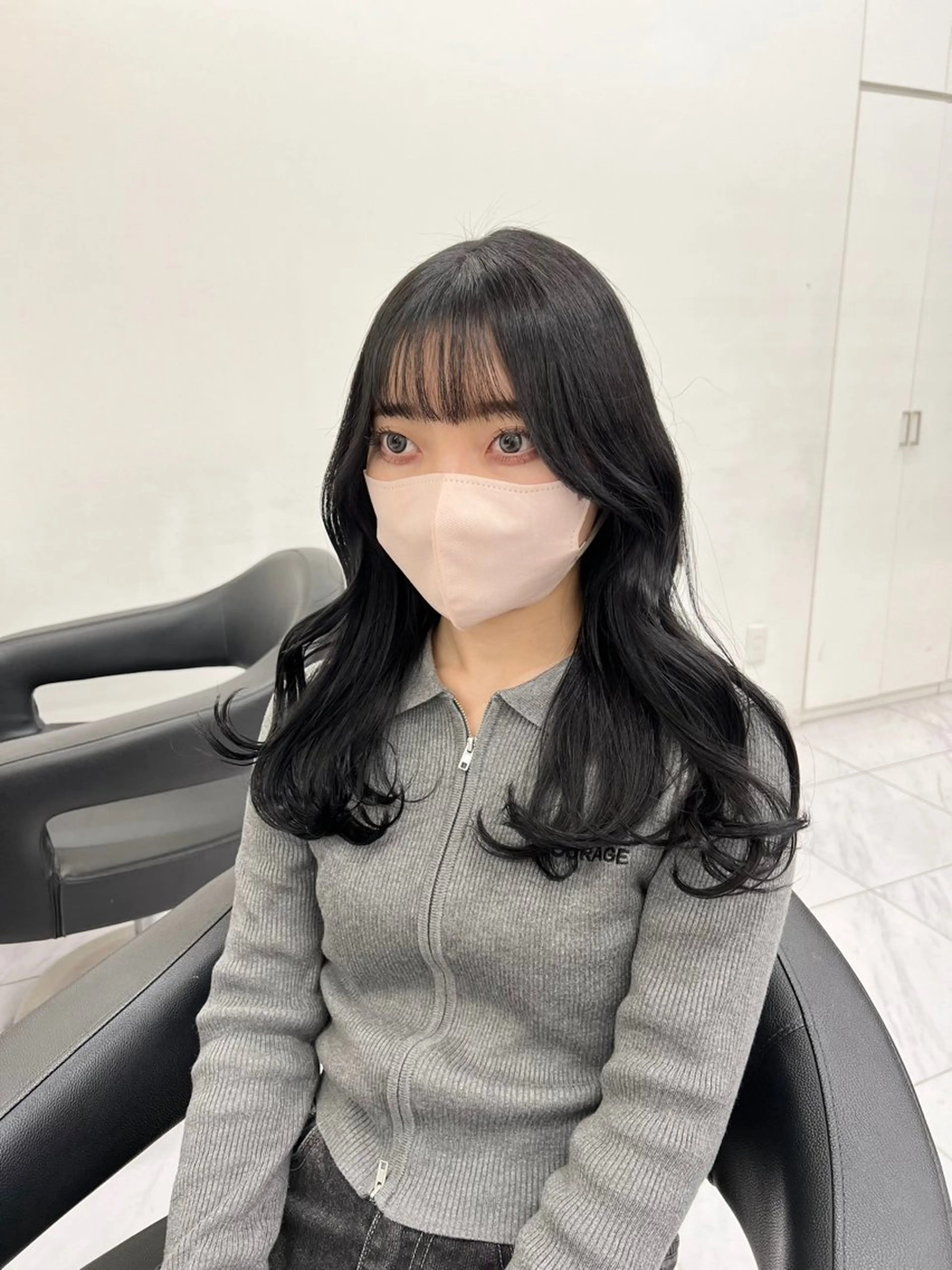 ロング カラー パーマ ヘアアレンジ メンズ キッズ カット ヘアカラー トリートメント ヘッドスパ ヘアセット 上品＆韓国風 🥀海心🥀のヘアスタイル