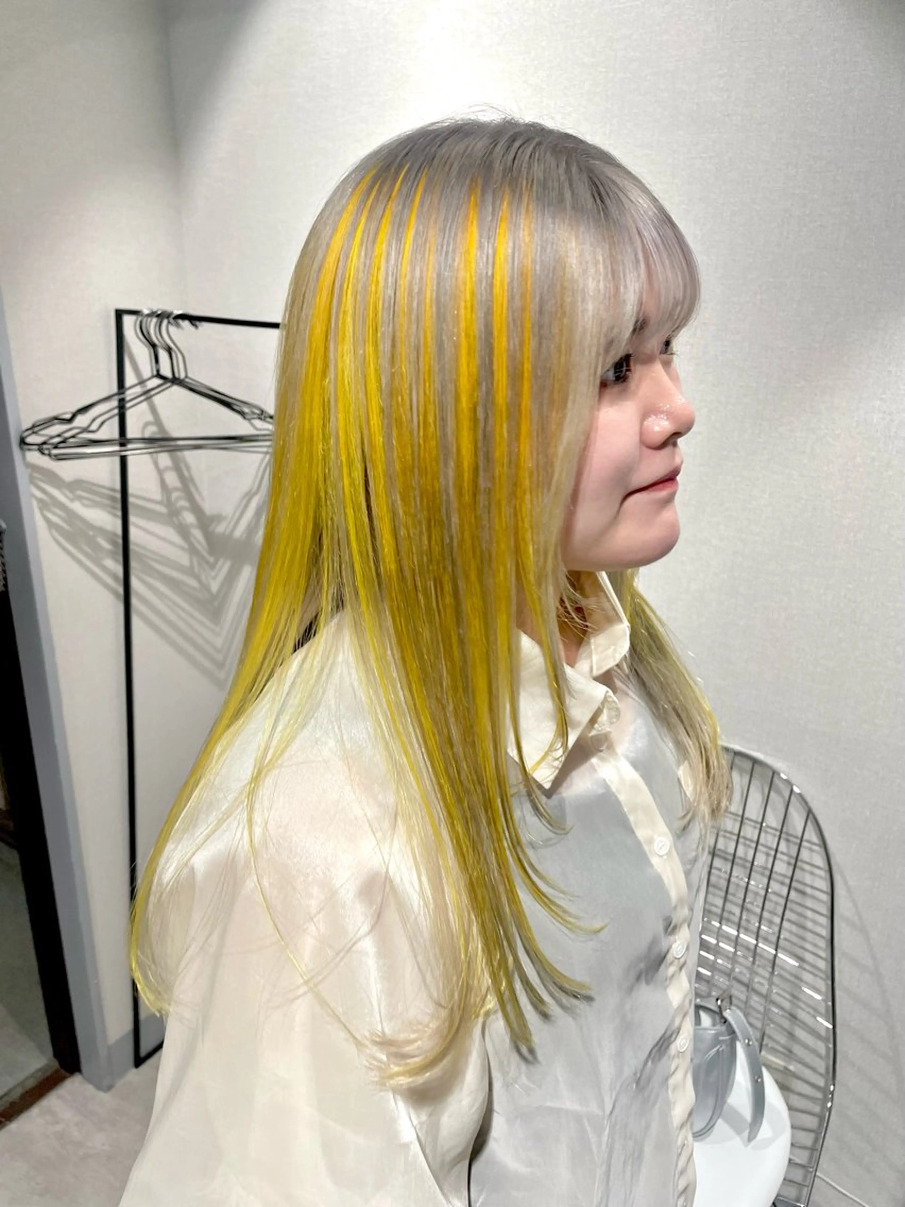 ロング カラー ブリーチ デザインカラー ダブルカラー ハイトーンカラー インナーカラー 🌟ブリーチ/ ウルフカット渋谷☀️のヘアスタイル