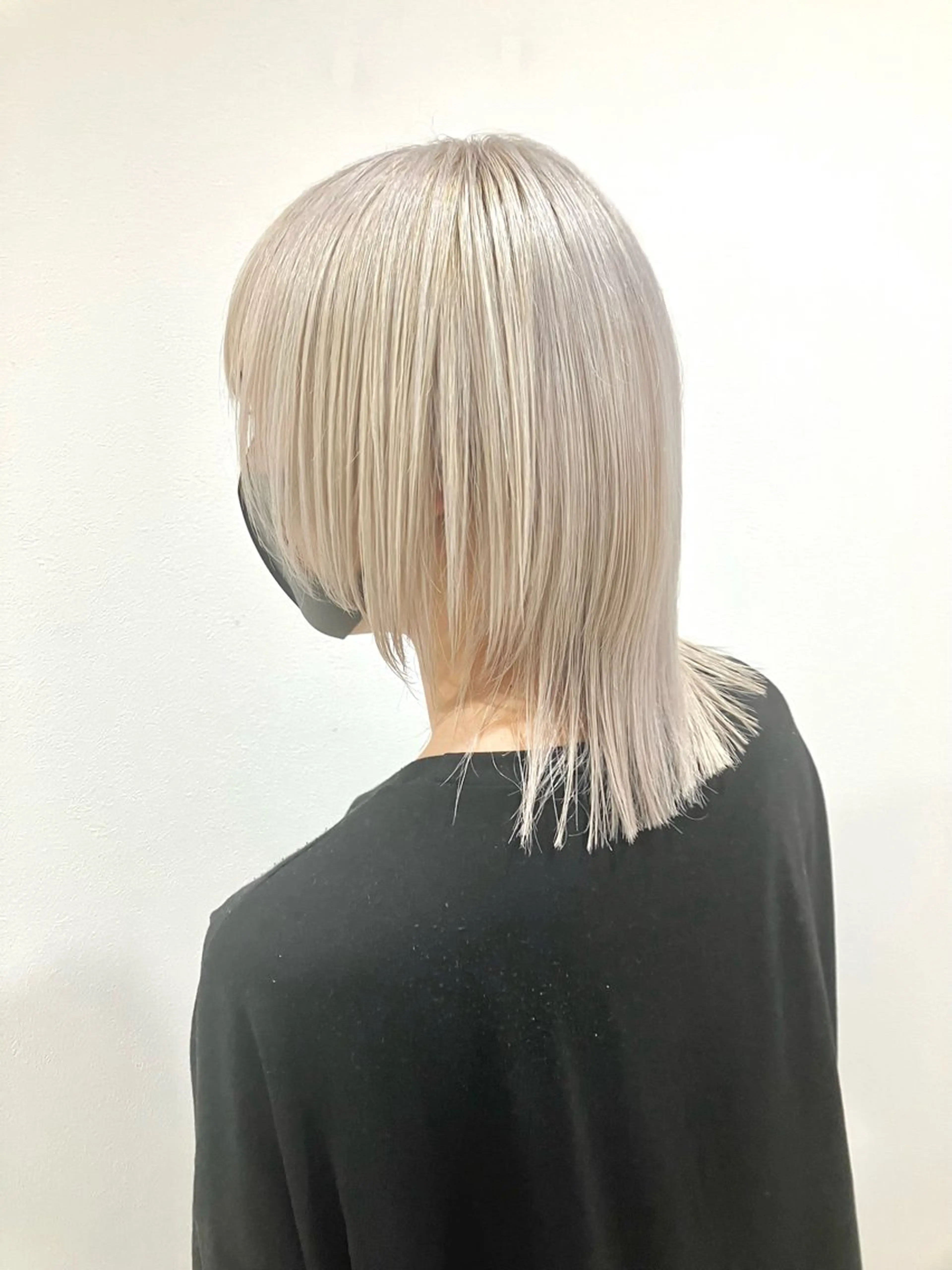 ミディアム カラー ヘアカラー Re:st所属・ダブルカラー/ ハイトーン/雅のヘアスタイル