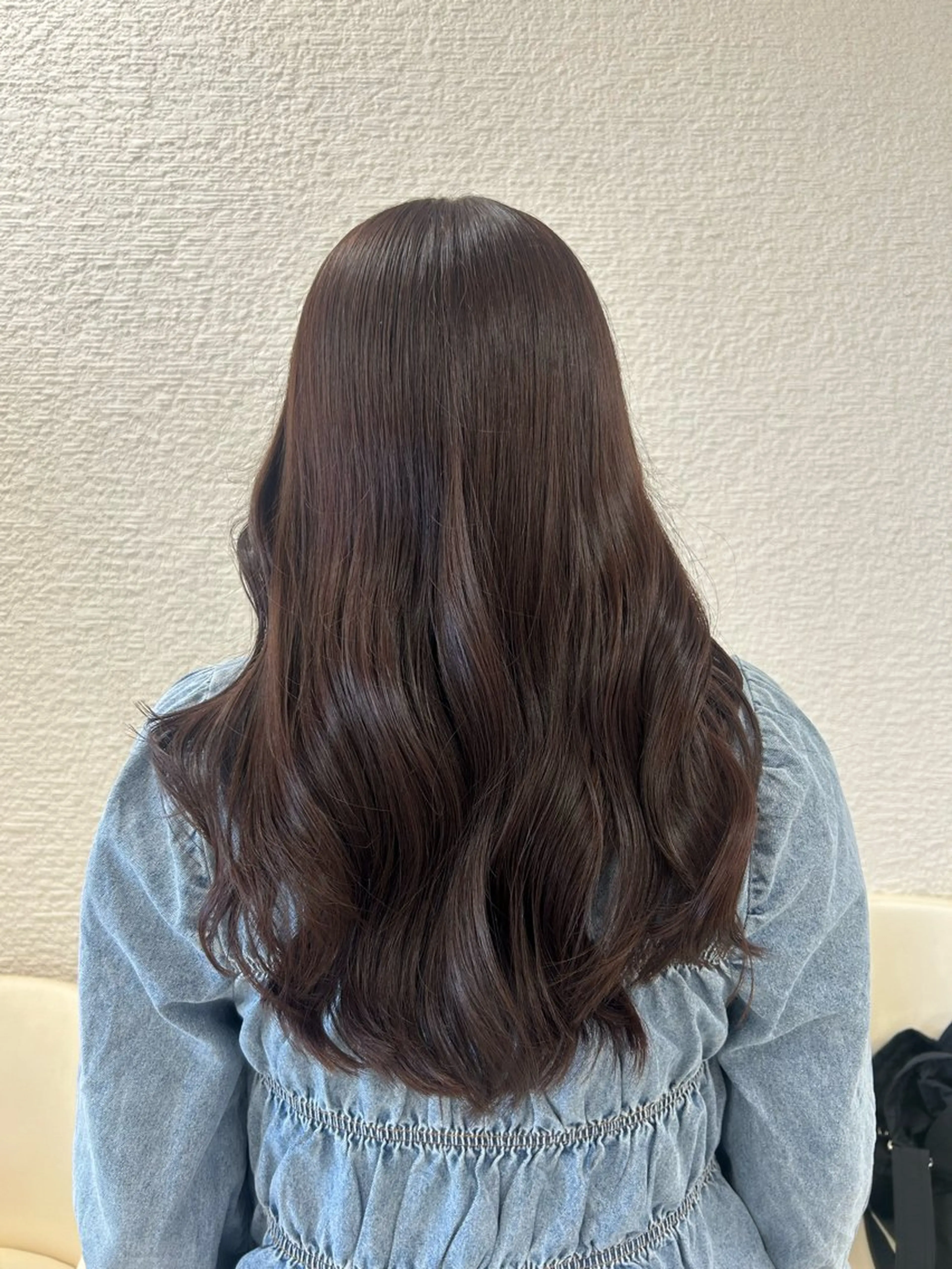 セミロング カット ヘアカラー トリートメント ツヤ感／ナチュラル カラー🌿yuiのヘアスタイル