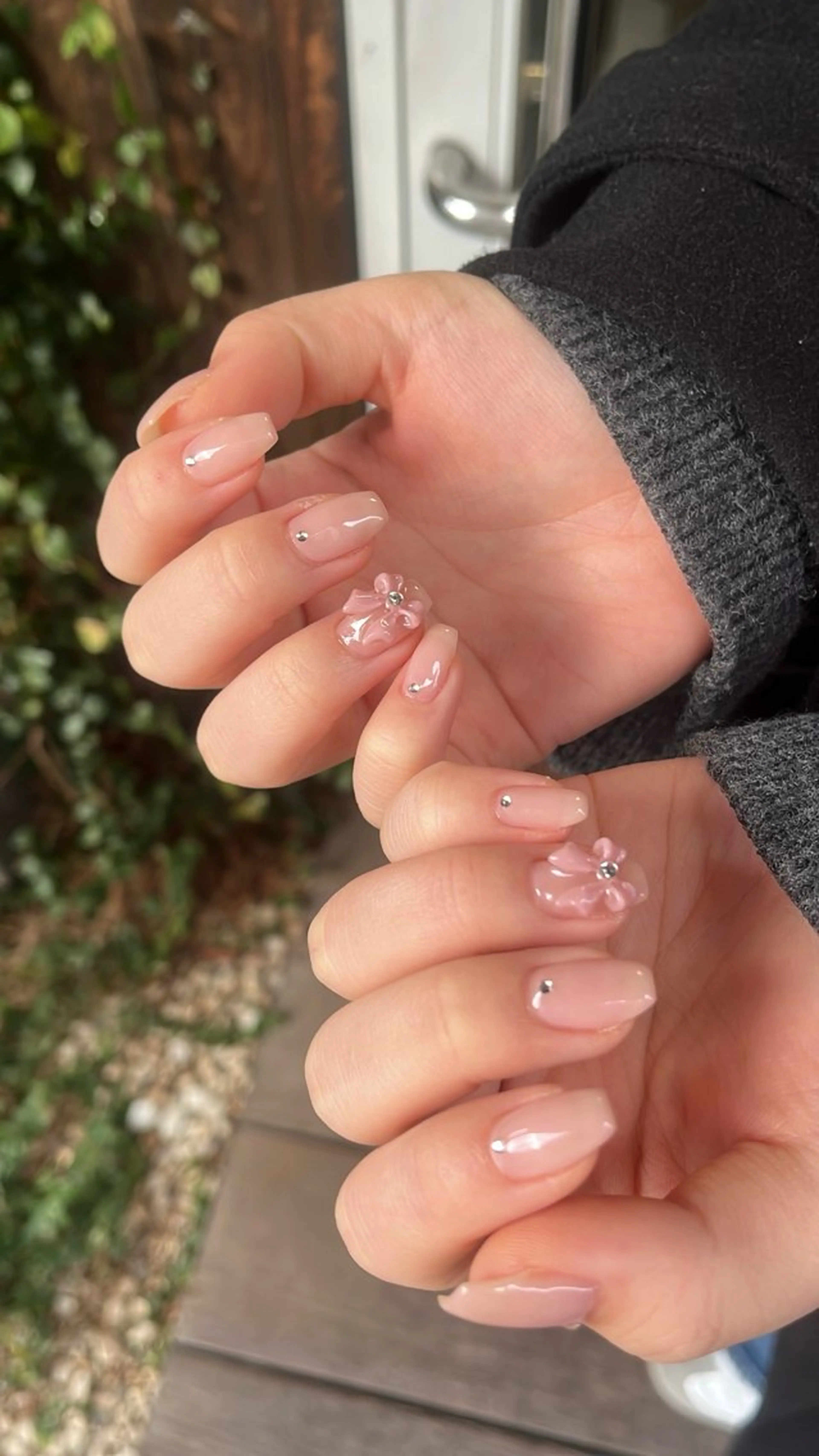 ネイル フラッシュネイル ハート ラメ(グリッター) ラメグラデーション ニュアンスネイル ハンドネイル SAKU  nail[サクネイル]所属・SAKU nail 作島茜のネイルデザイン