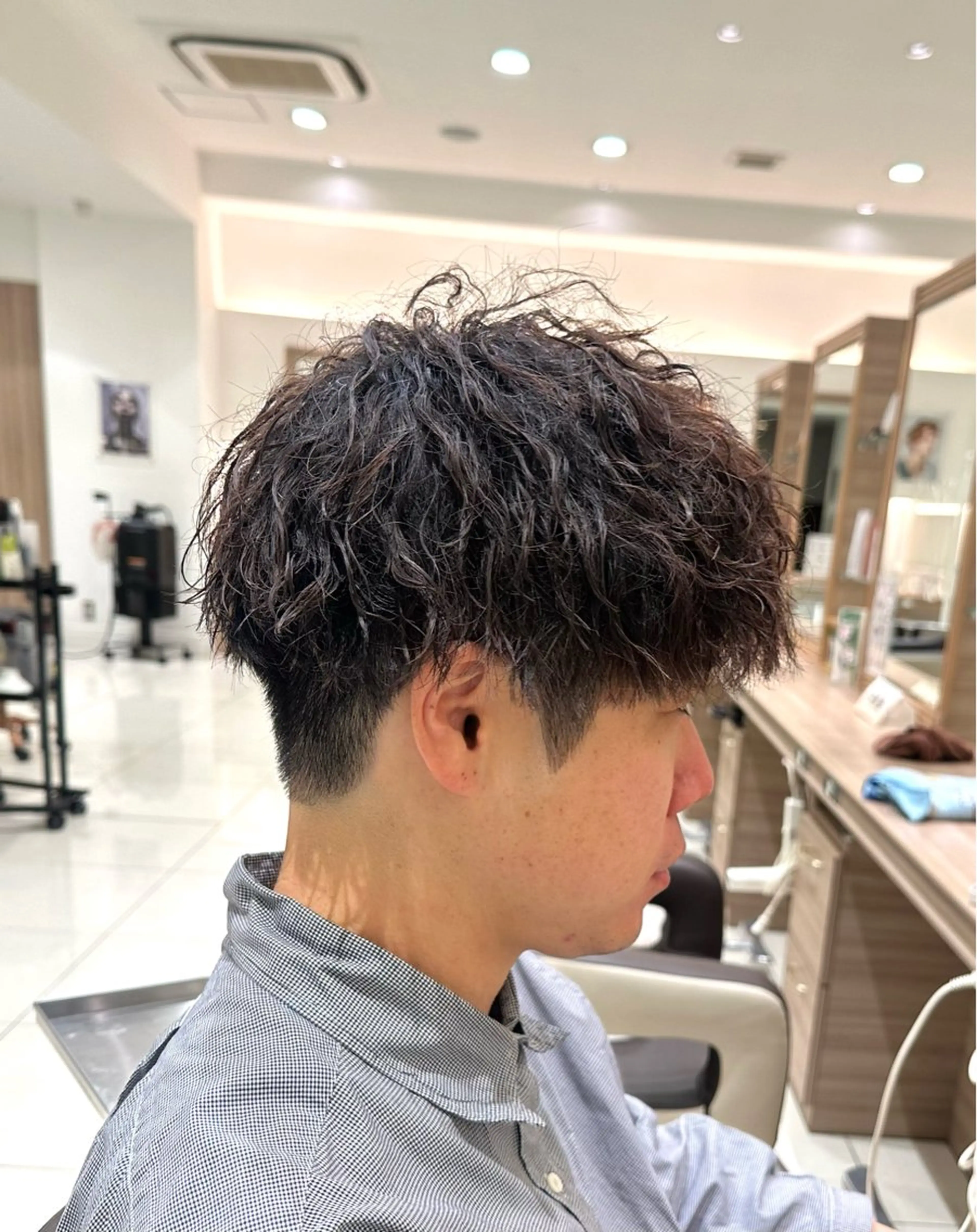 パーマ メンズ メンズパーマ 波巻きパーマ スパイラルパーマ カット パーマ Ash 八王子店 パーマ特化‪‪ユージのヘアスタイル