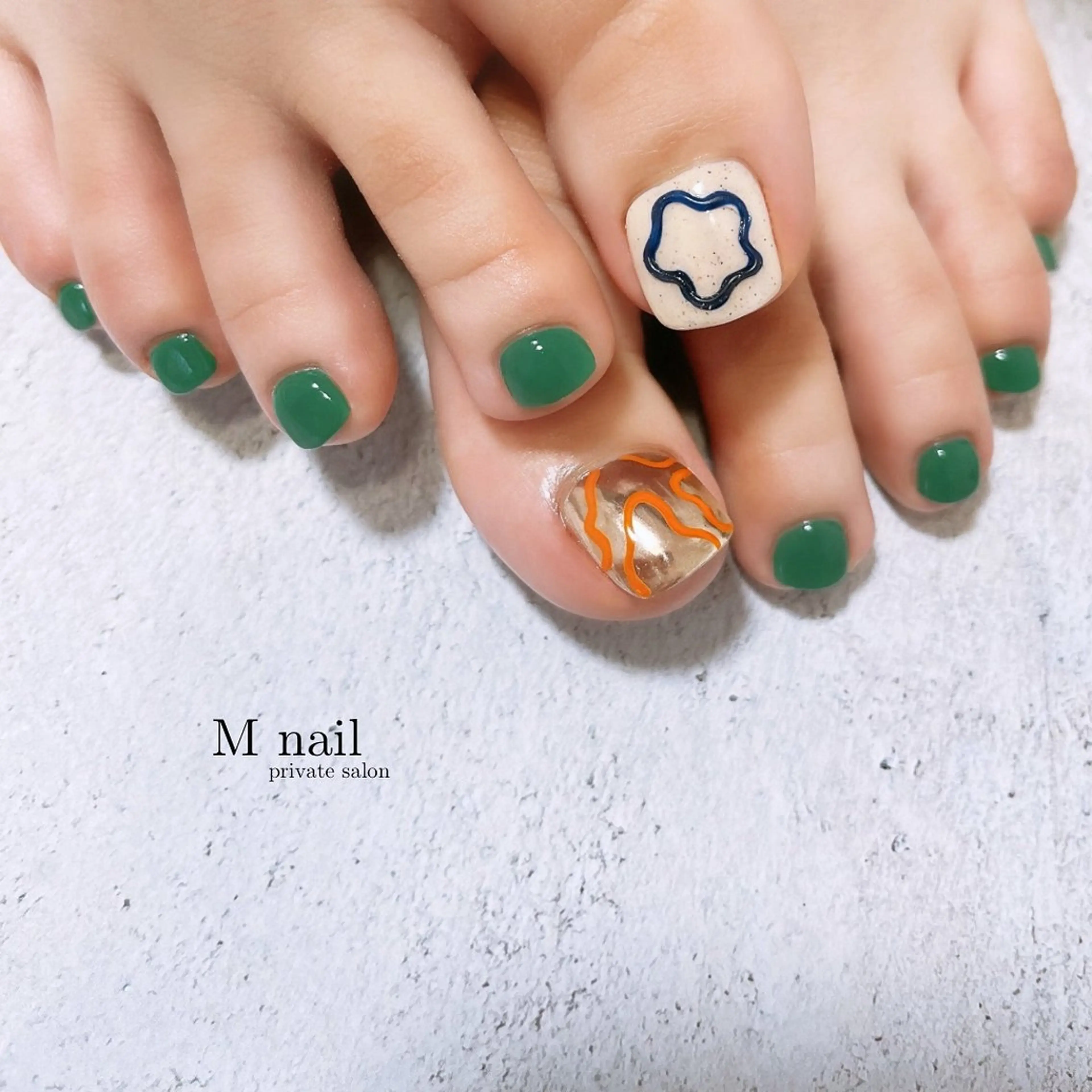 ネイル フットネイル M　nail所属・M nailのネイルデザイン