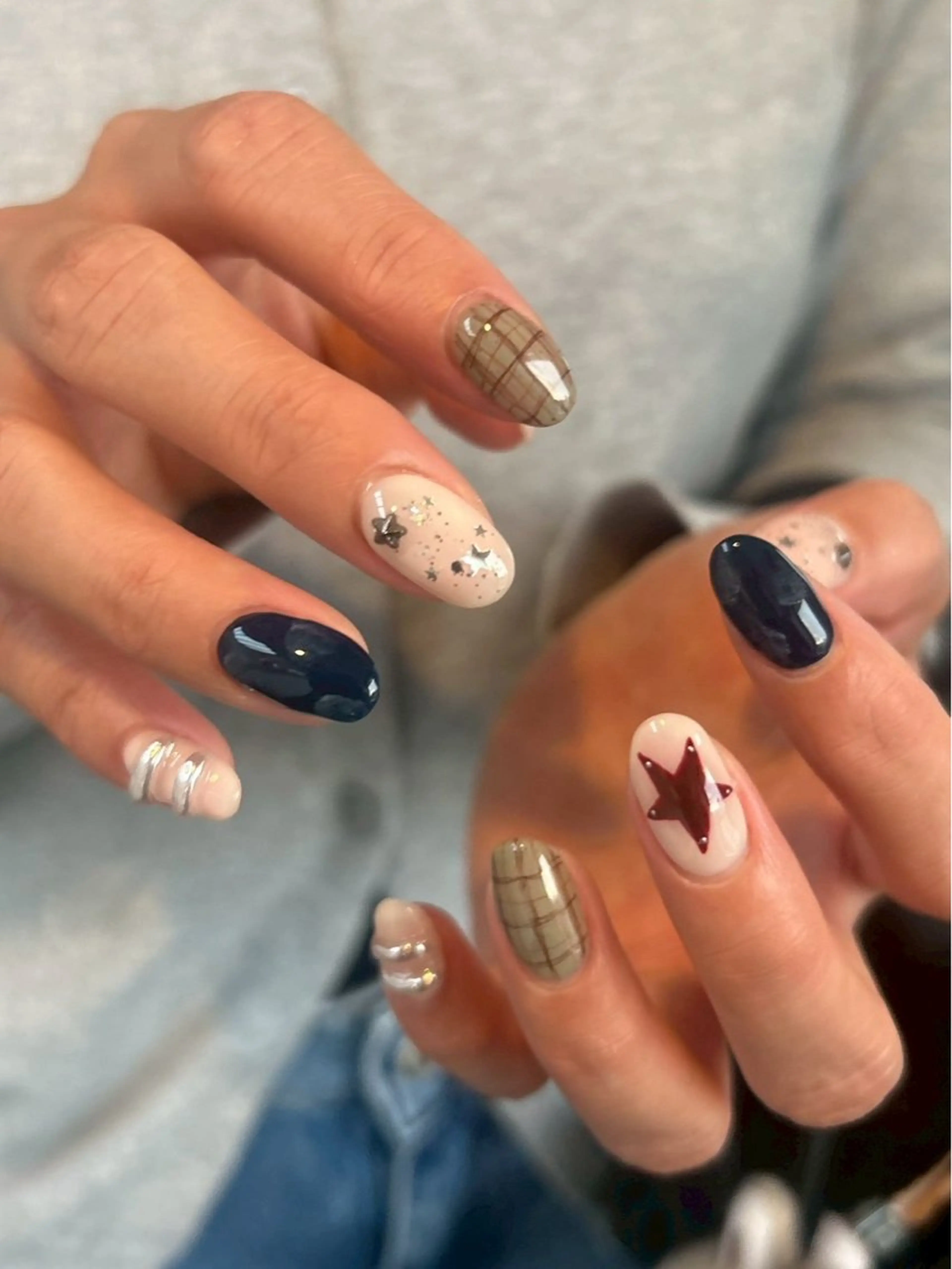 セミロング ハンドネイル Nbibi nail salonのネイルデザイン