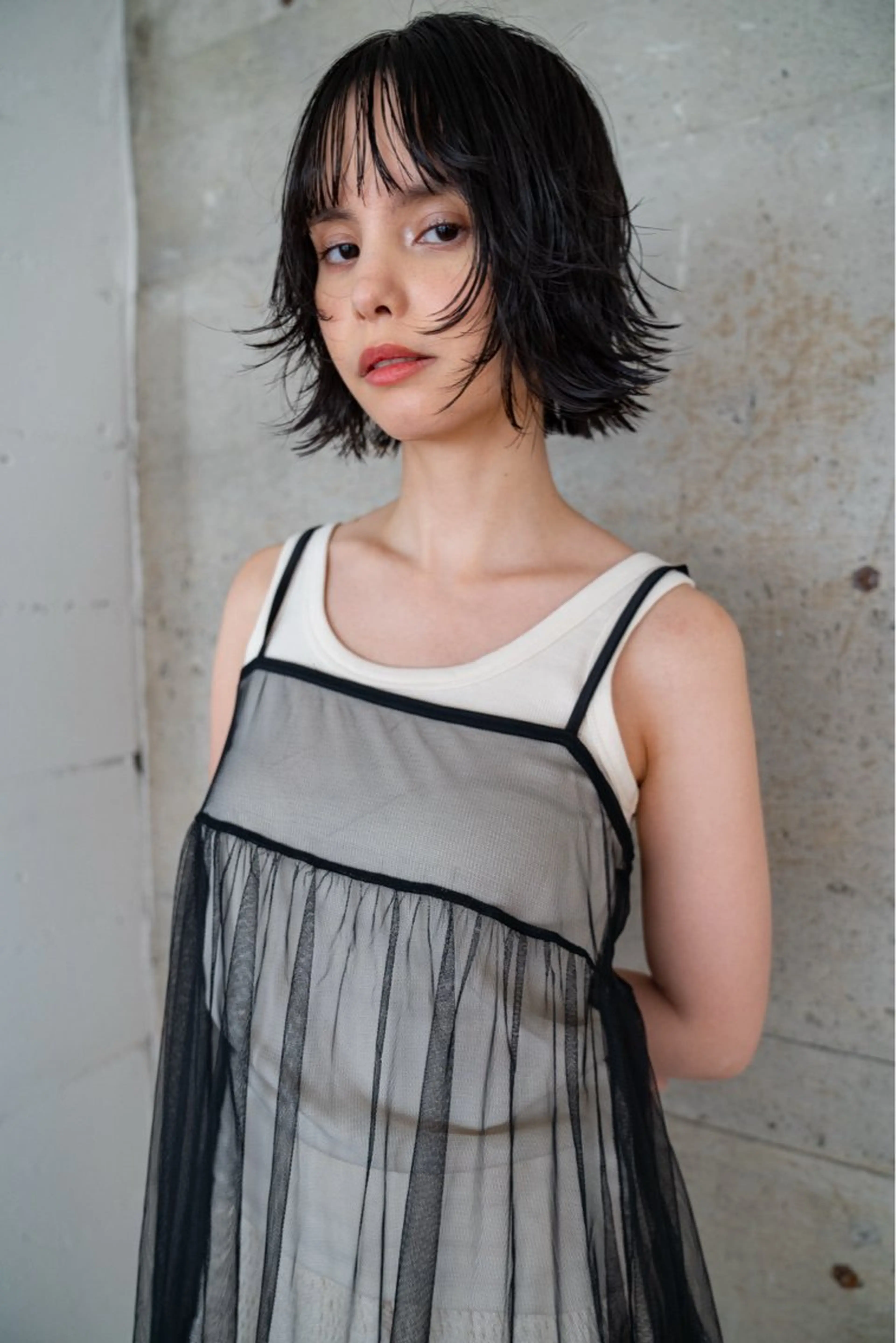 ショート カラー カット ヘアカラー トリートメント レイヤー/ 透明感カラー/マドカのヘアスタイル