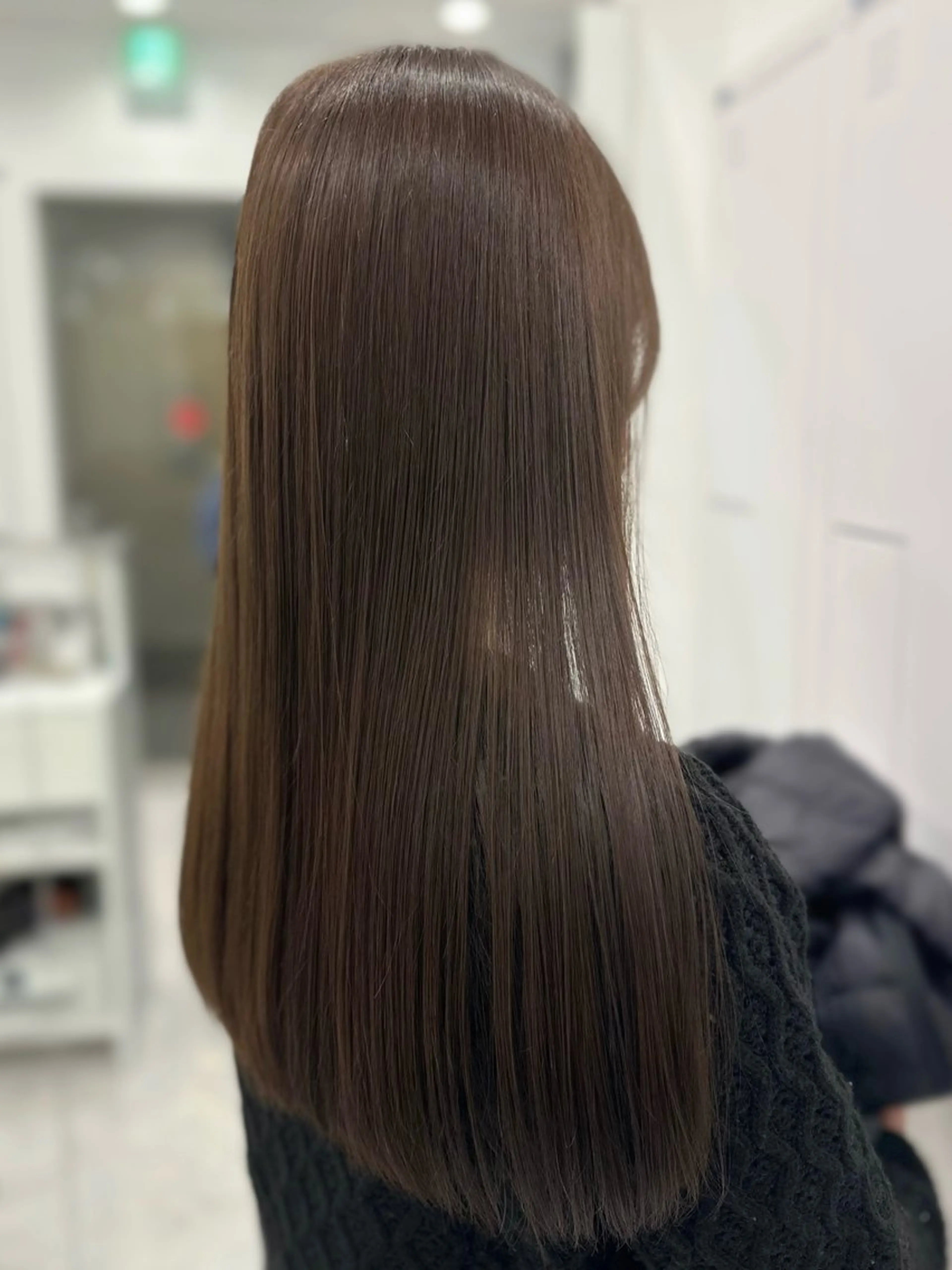 カラー 透明感カラー ヘアカラー ヘアセット 秋永 鈴のヘアスタイル