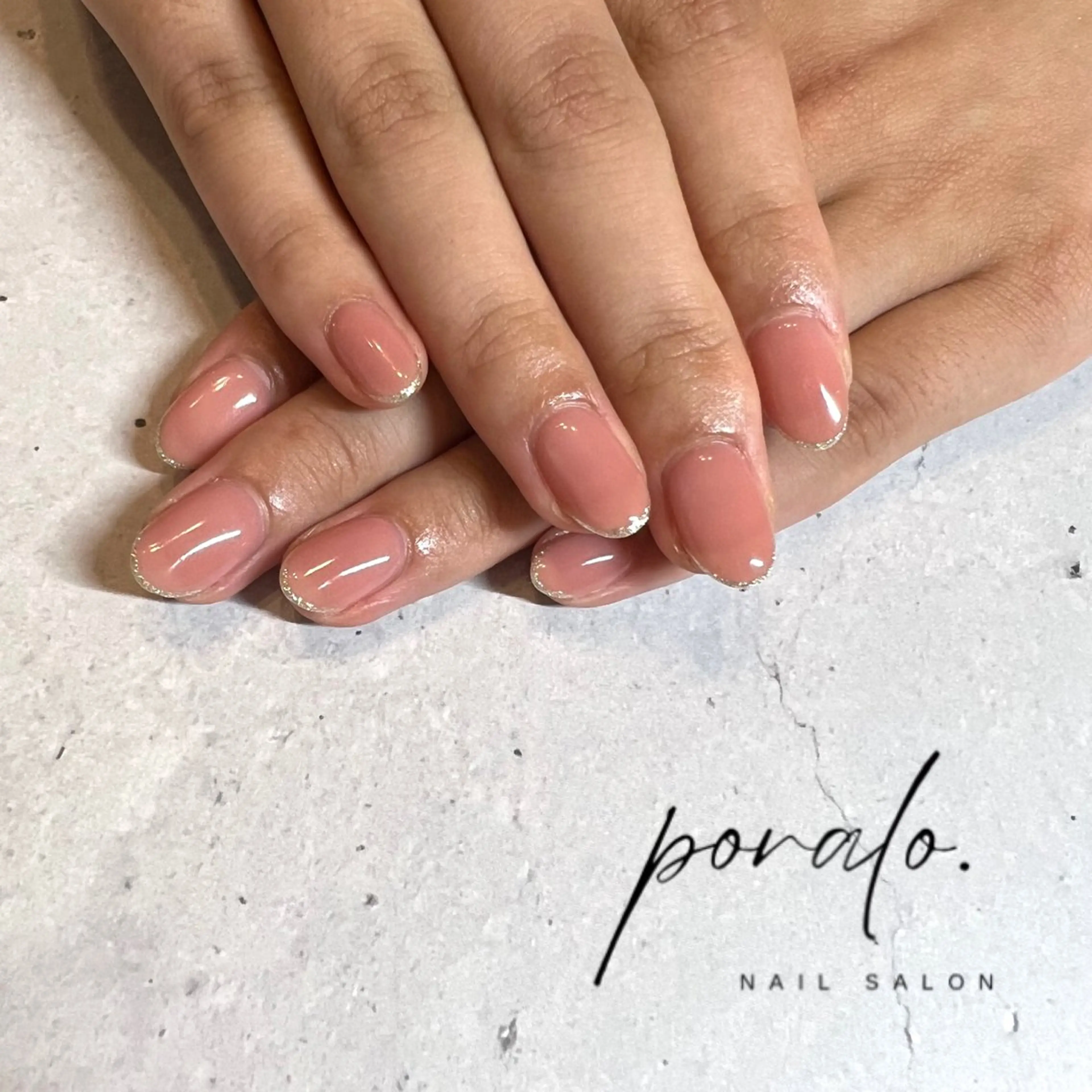 ネイル ラメ(グリッター) ハンドネイル nail salon poraloのネイルデザイン