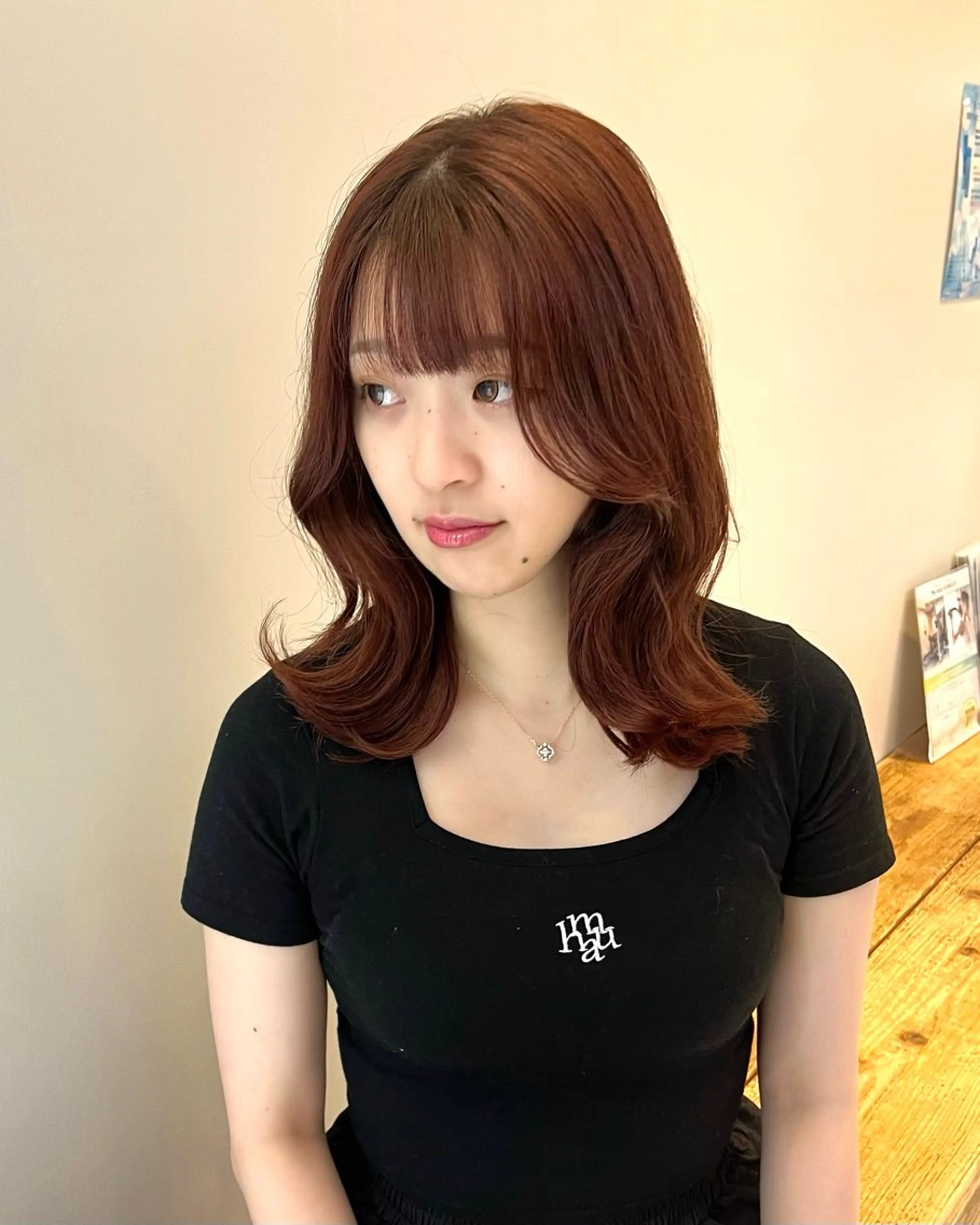 セミロング カラー オレンジ Roops所属・マツエクモデル募集中 /表参道/宇佐見綾花のマツエク・マツパデザイン