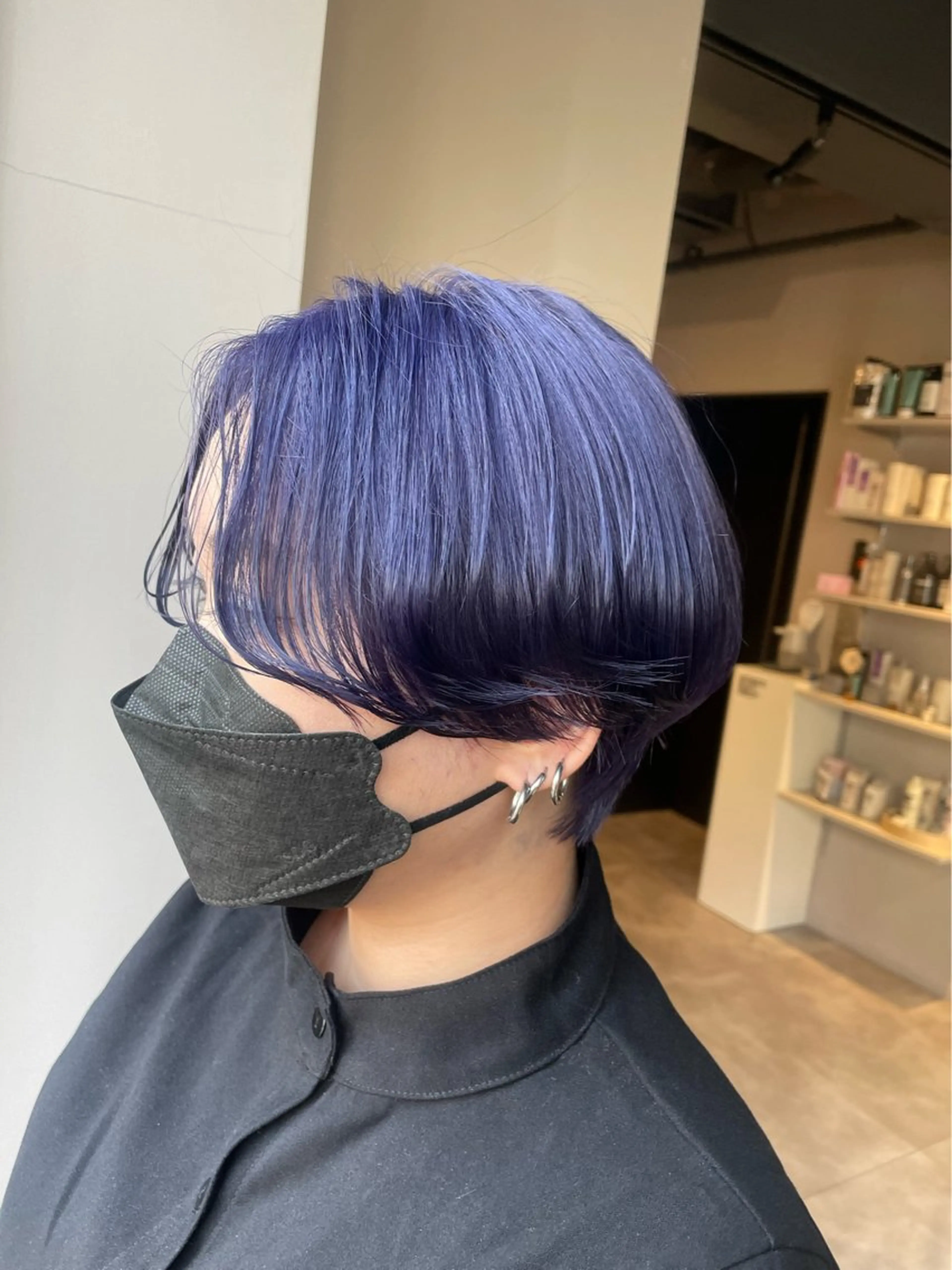 ショート カラー パープルカラー ヘアカラー トリートメント ブリーチ👩‍🦳/ ‪✂︎MANAMIのヘアスタイル