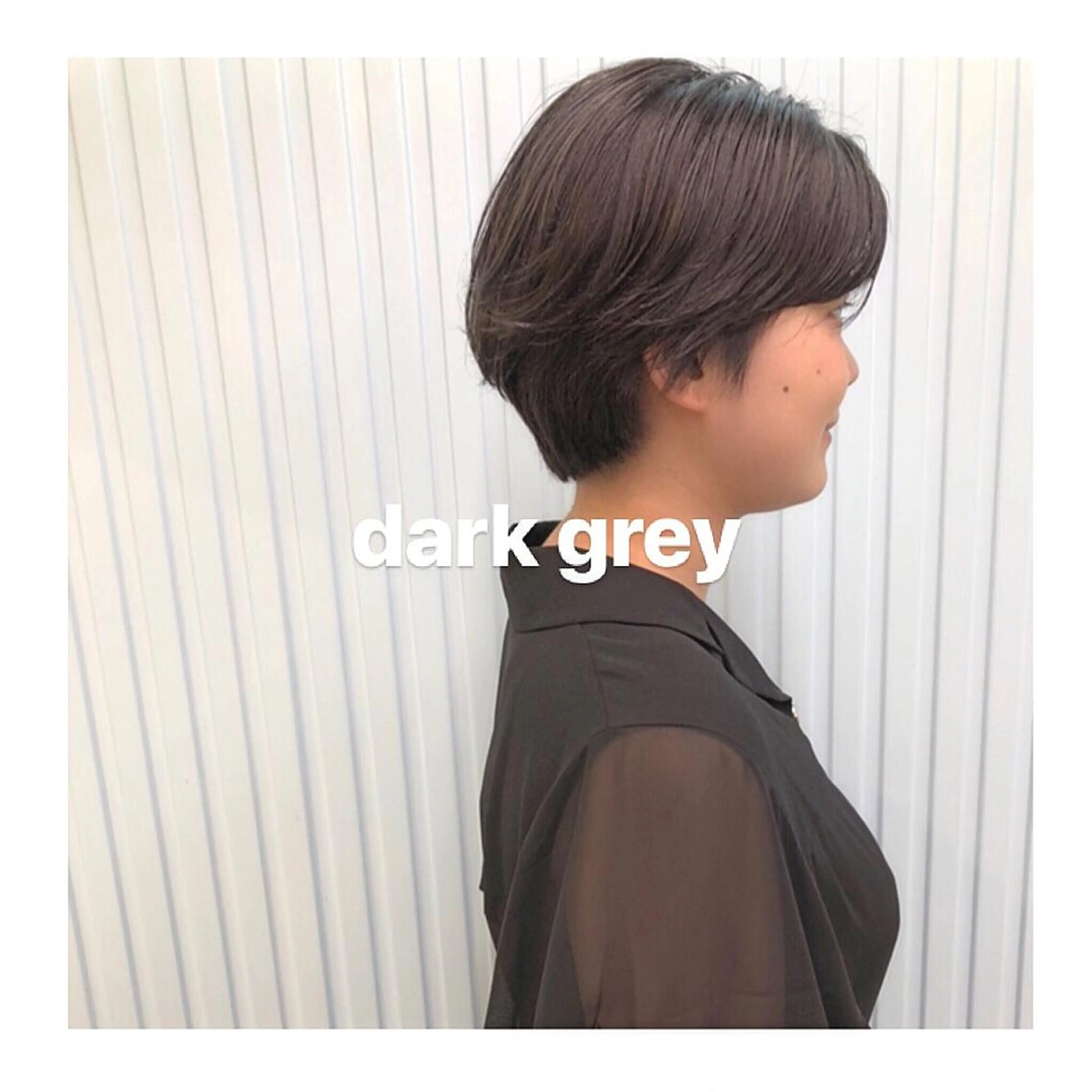 ショート カラー 透明感カラー ダークグレー ダークグレージュ グレージュ ヘアカラー ハイトーン特化🌟 仲川和人のヘアスタイル