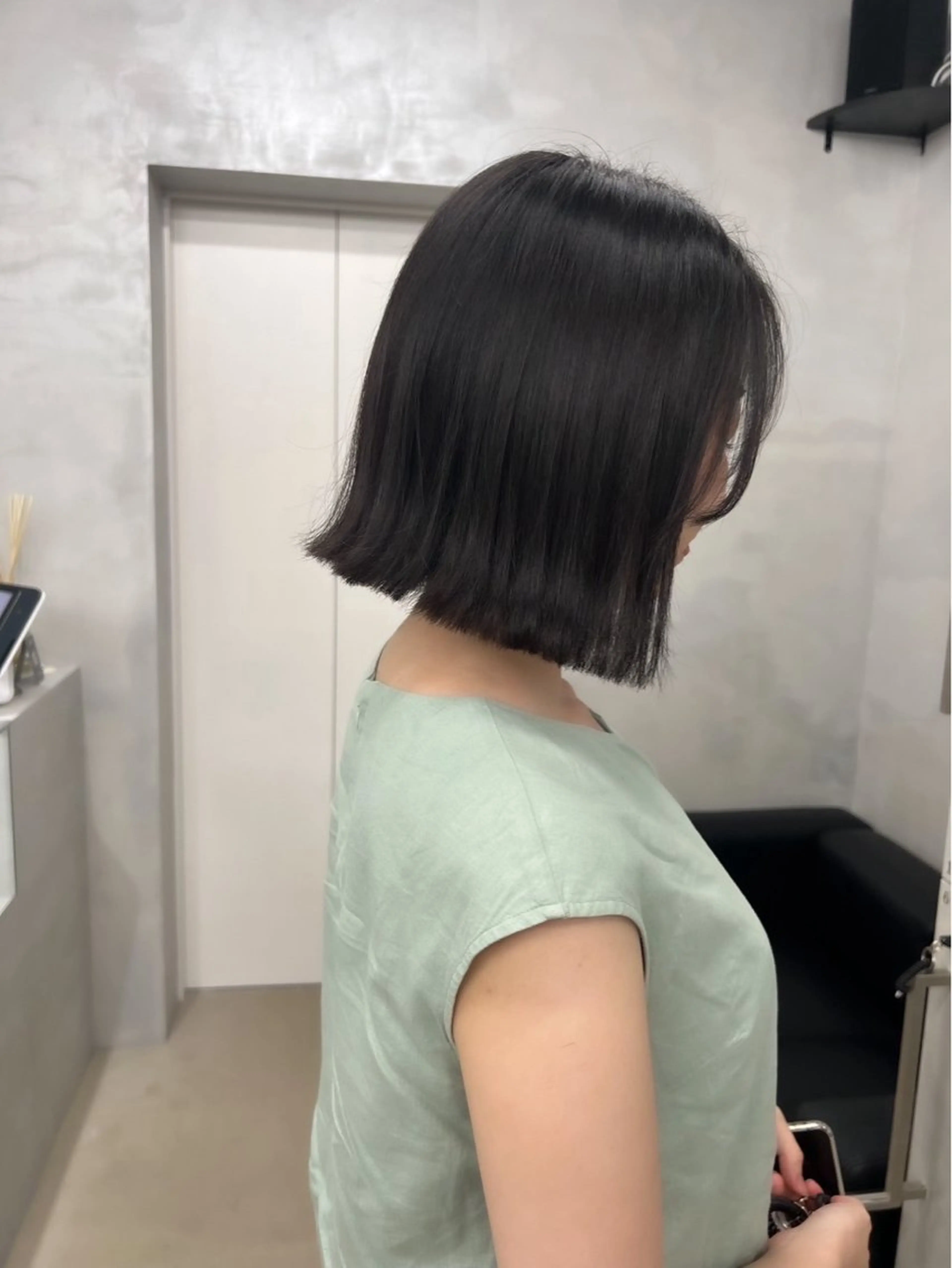 ミディアム カラー navile 銀座 角田 龍太のヘアスタイル