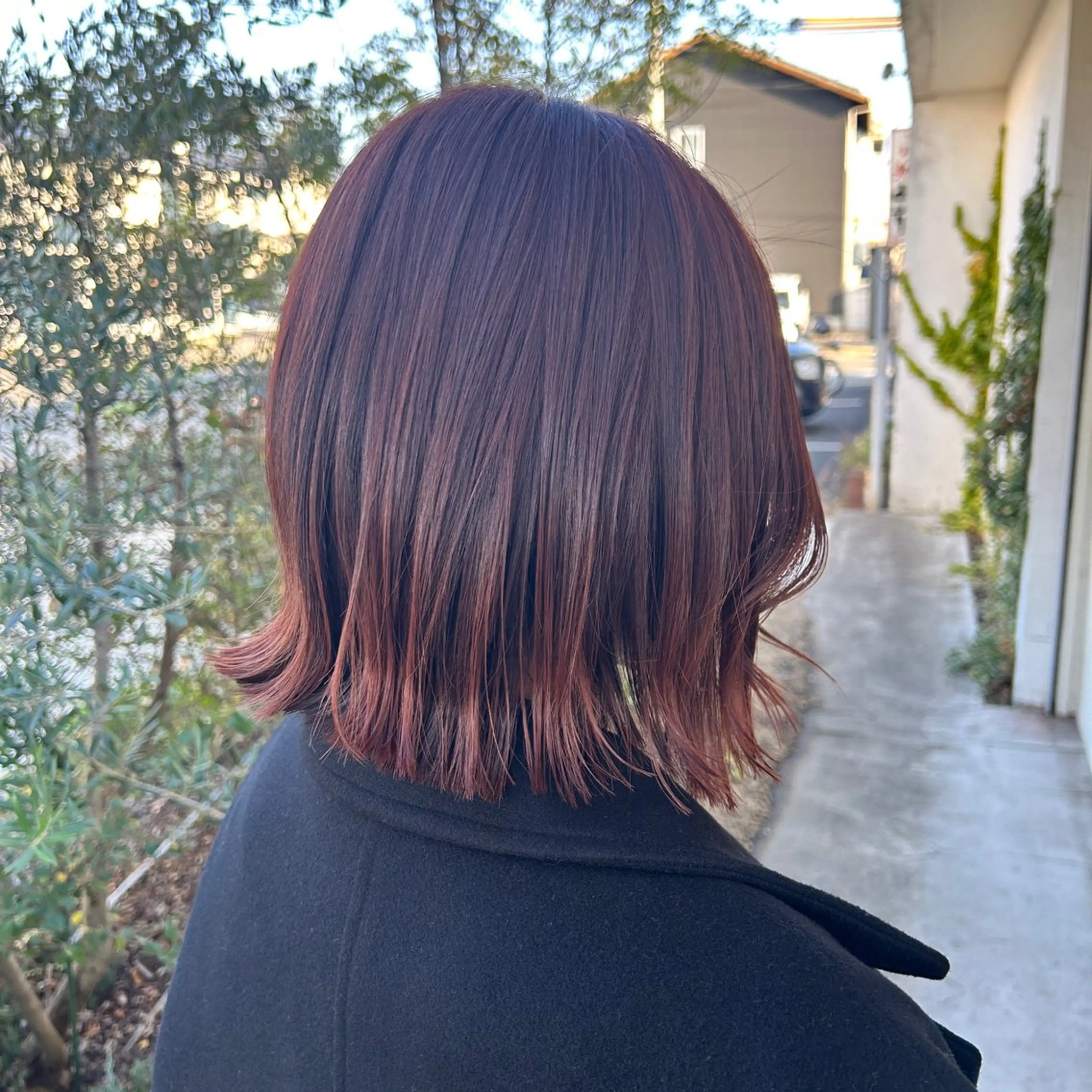 ショート ボブ 外ハネヘア カット ヘアカラー 山本 知佳のヘアスタイル