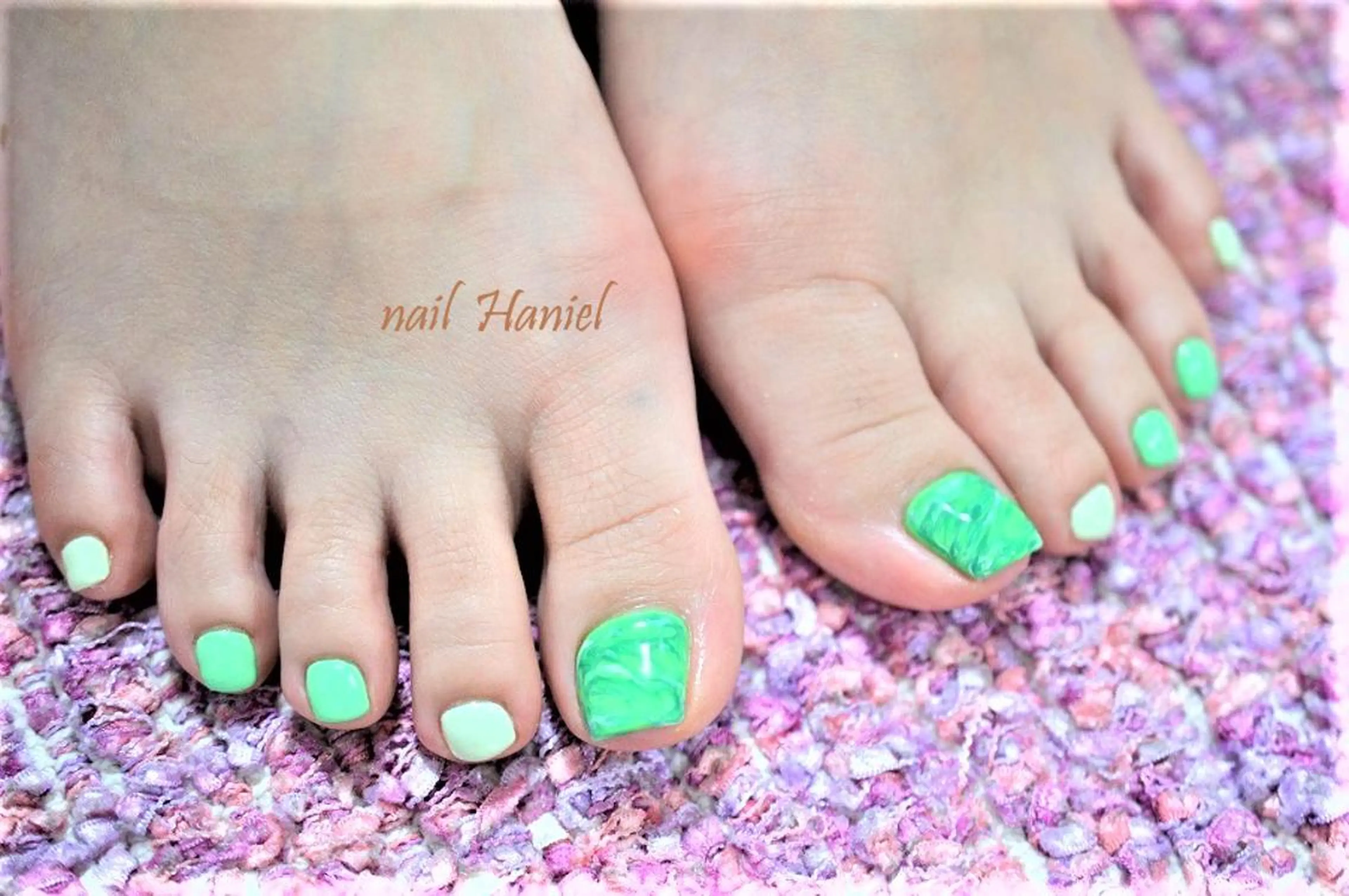 ネイル フットネイル ジェルネイル nail Haniel所属・半蔵門サロンハニエル 魅神 ちよのネイルデザイン