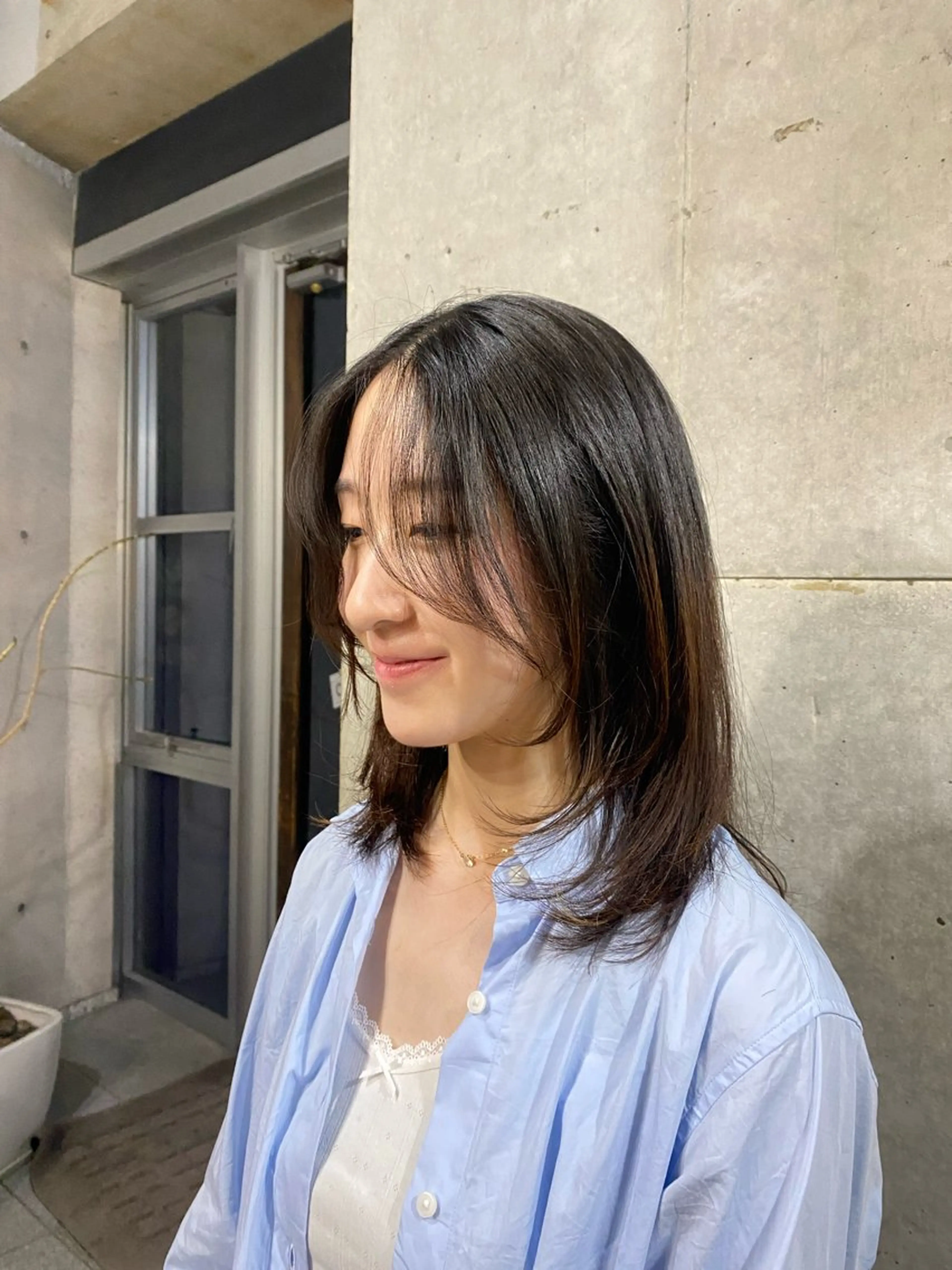 セミロング レイヤーカット ARUE所属・🎀🫧Oyama Riri🫧🎀のヘアスタイル