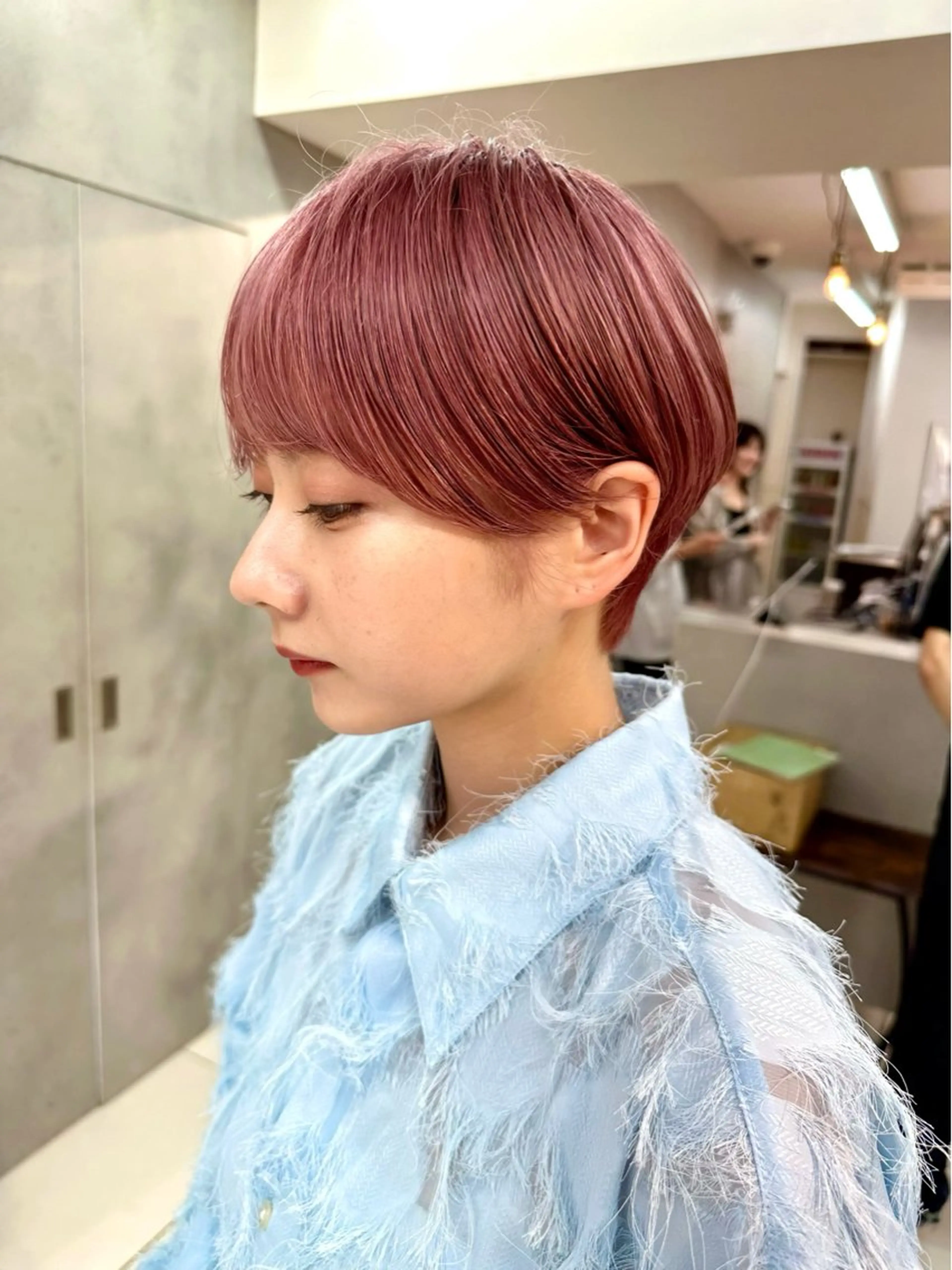 ショート カット ヘアカラー 骨格診断で絶対可愛い ✨丸みショート✨凌弥のヘアスタイル