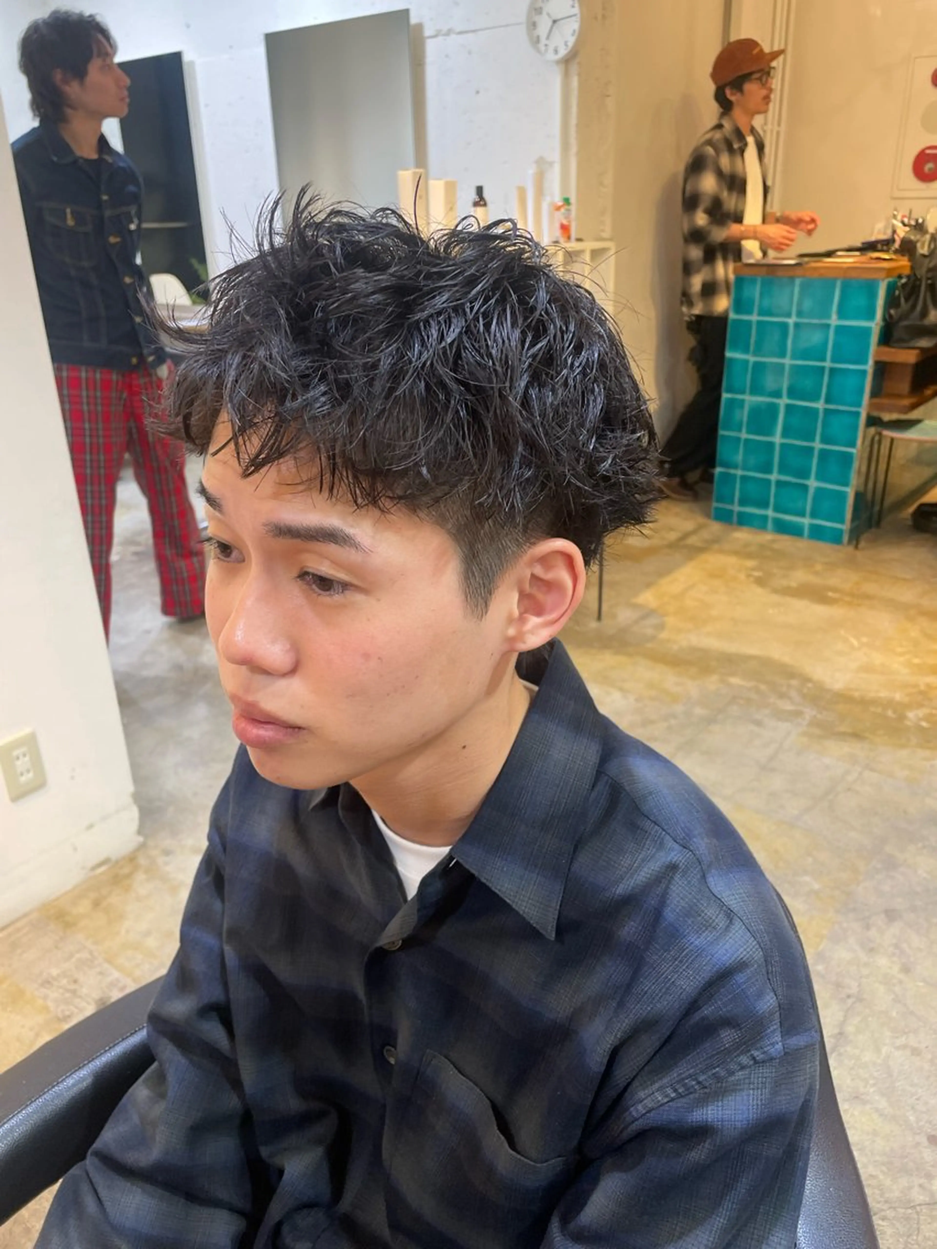 ショート パーマ RIN／韓国ヘア レイヤーカットのヘアスタイル